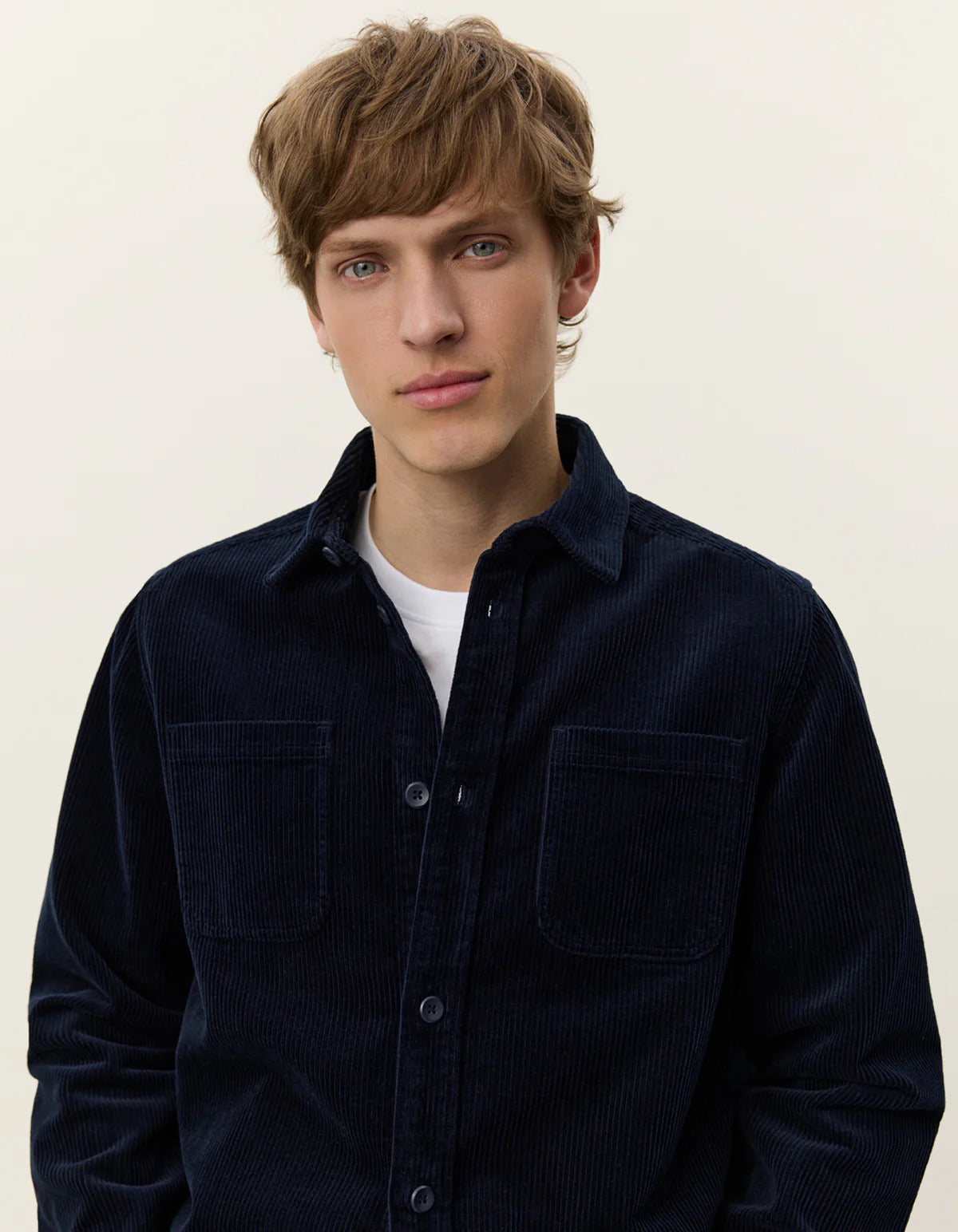 Kody Corduroy Overshirt Dark Navy