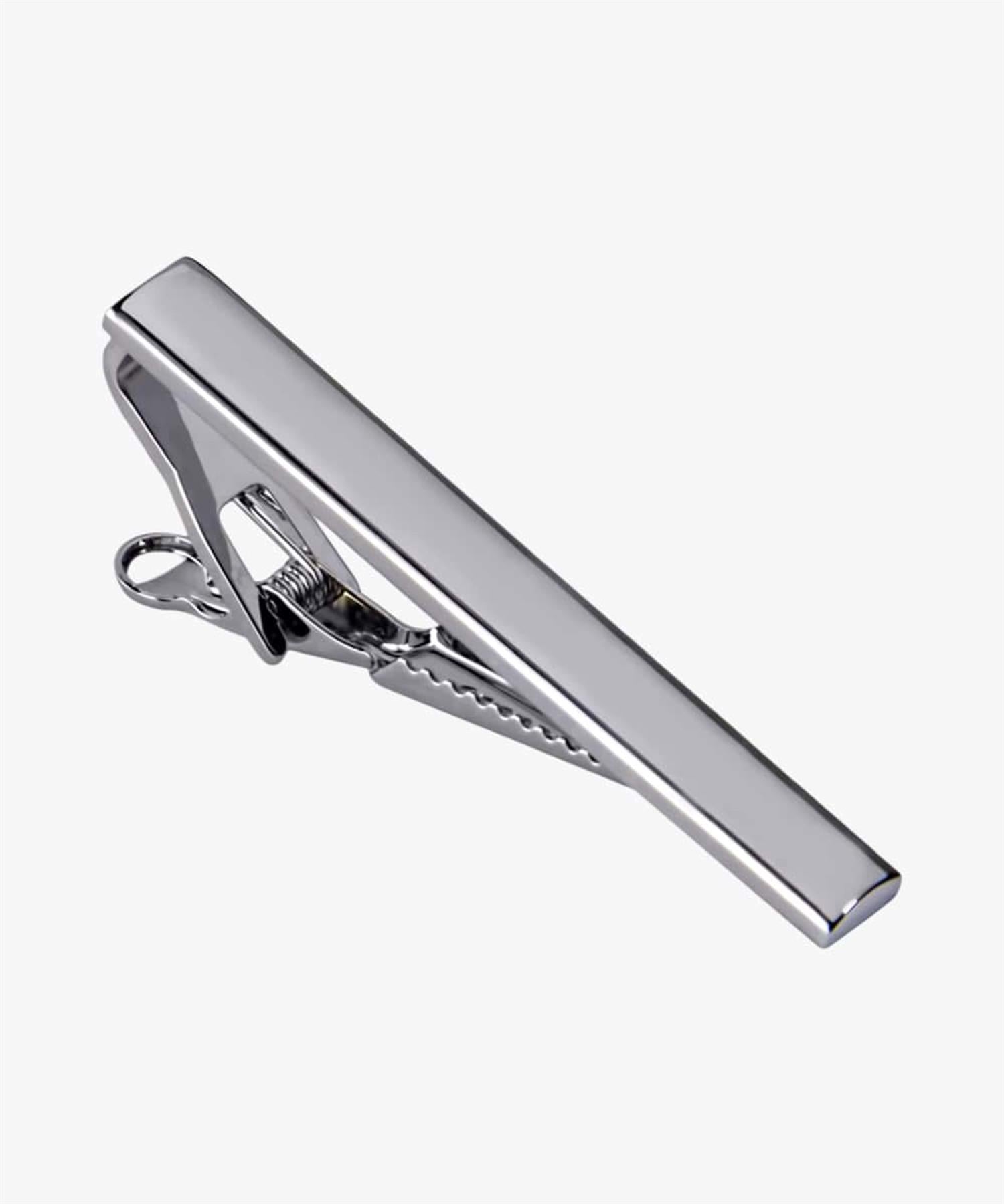 Tieclip Shiny Silver Silver