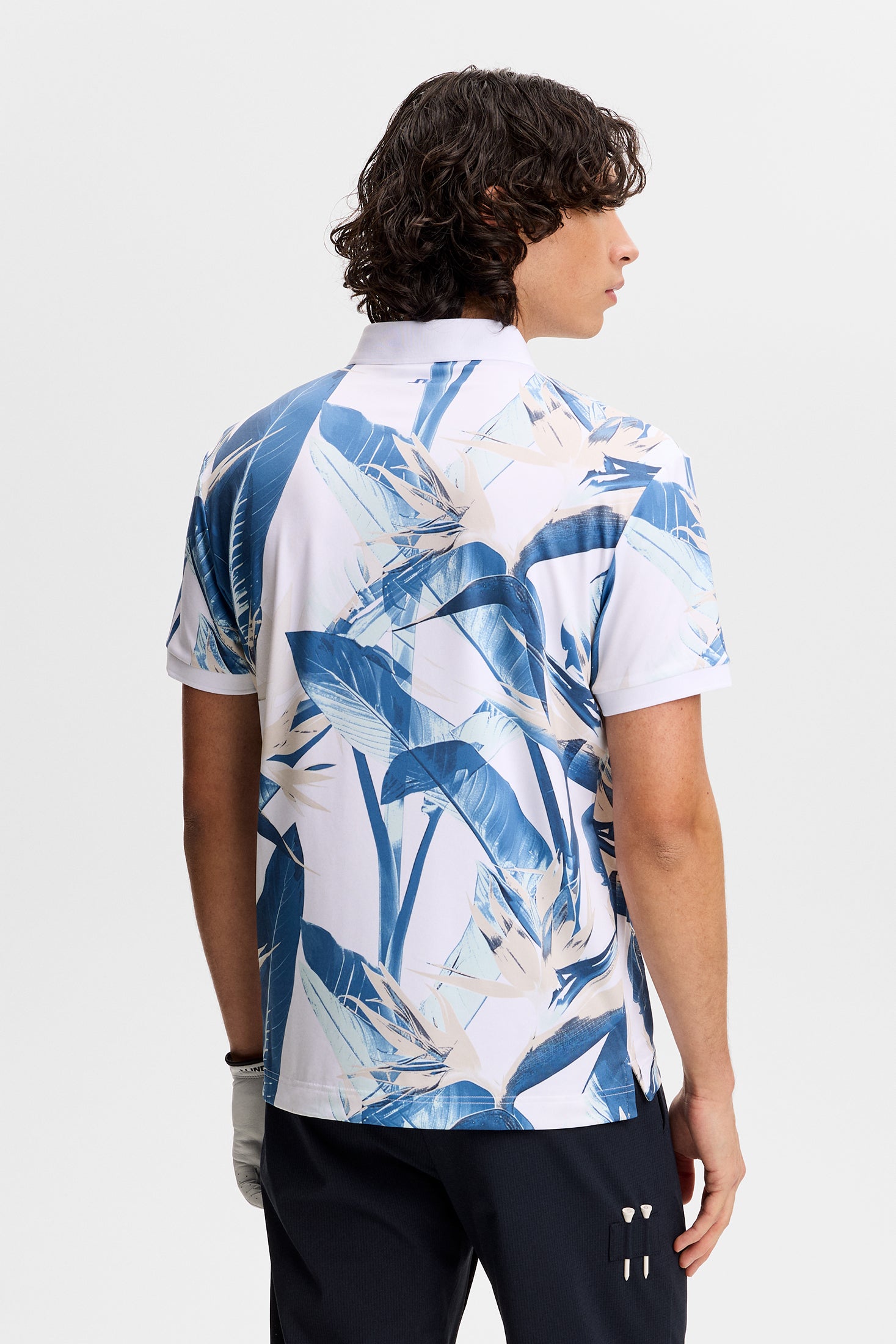 Tour Tech Print Polo Paradise Skylight M