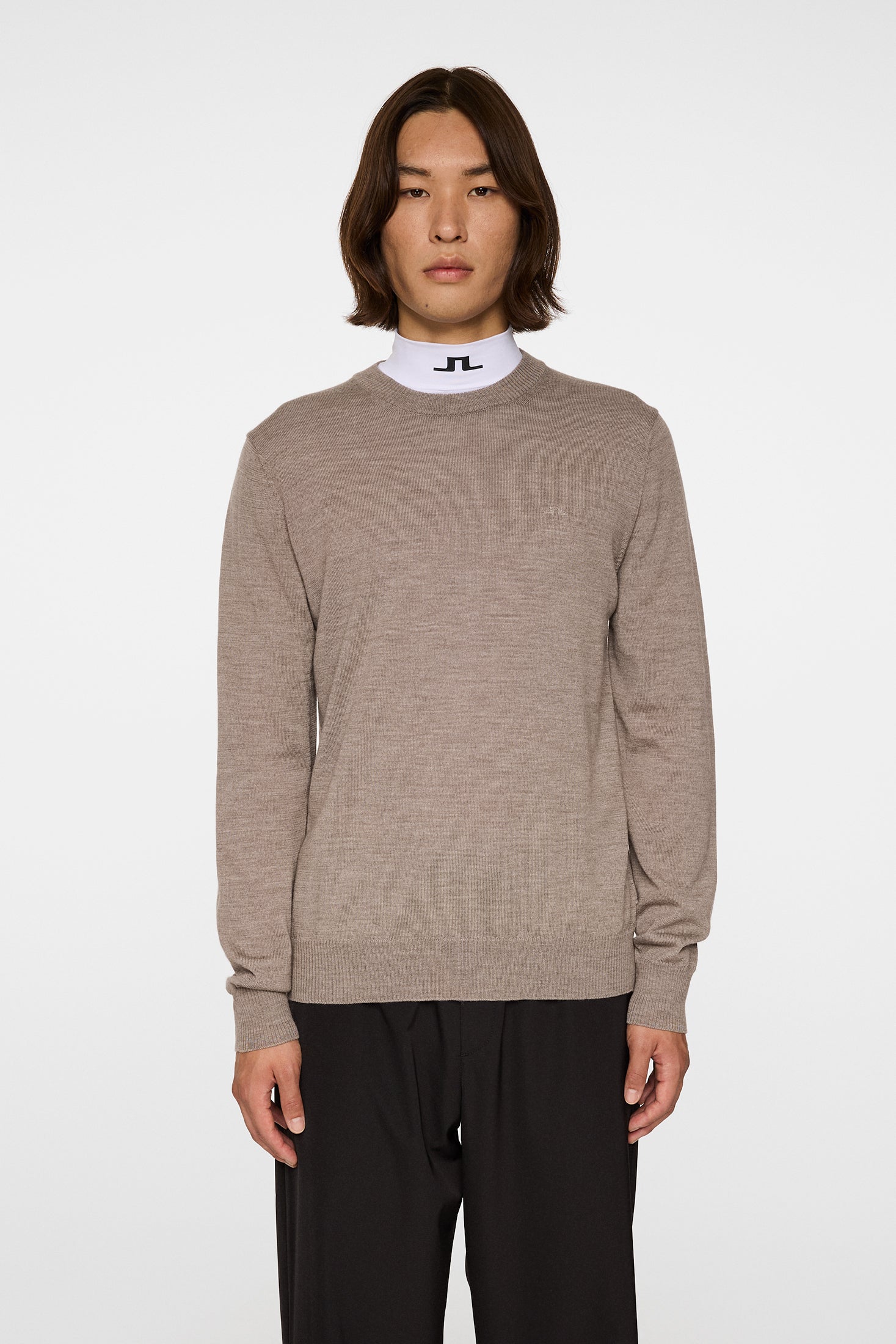 Keane Merino Crew Neck Brindle Melange