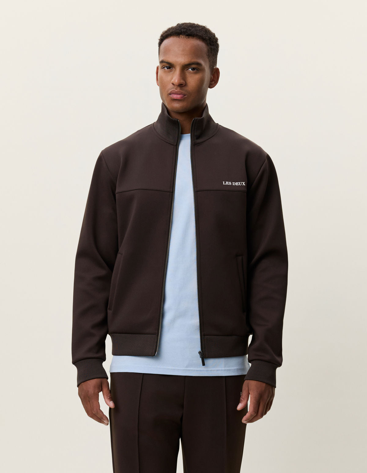 Les Deux Track Jacket Delicioso Brown