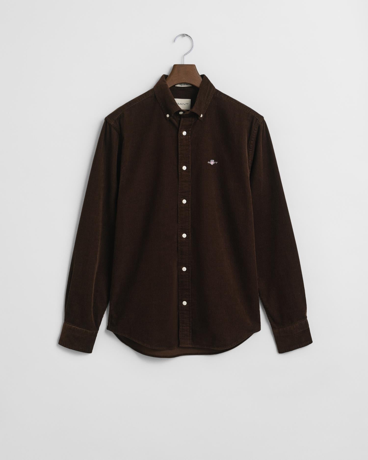 Reg Corduroy Shirt Rich Brown