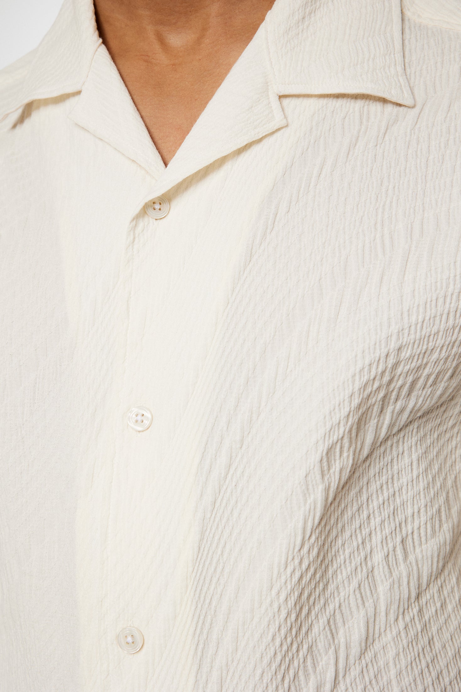 Donso Stretch Texture Shirt Moonbeam