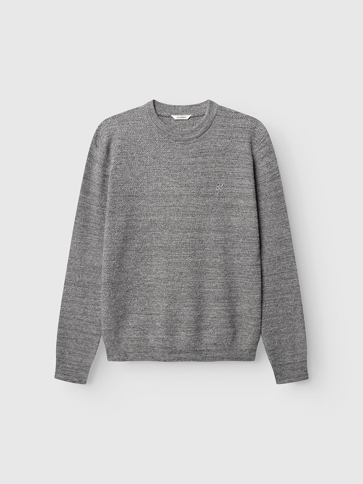 Gablamix Coro O-Neck Lsknit Lt.Grey