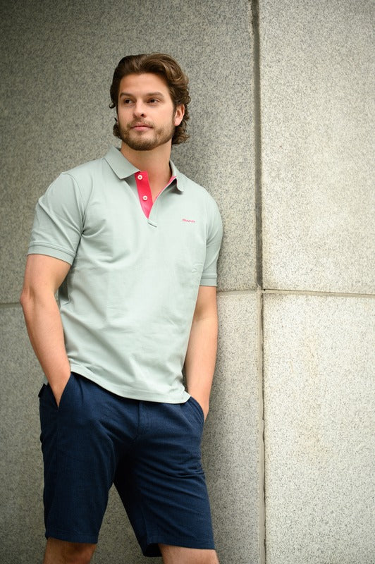 Linen Shorts Dk Blue