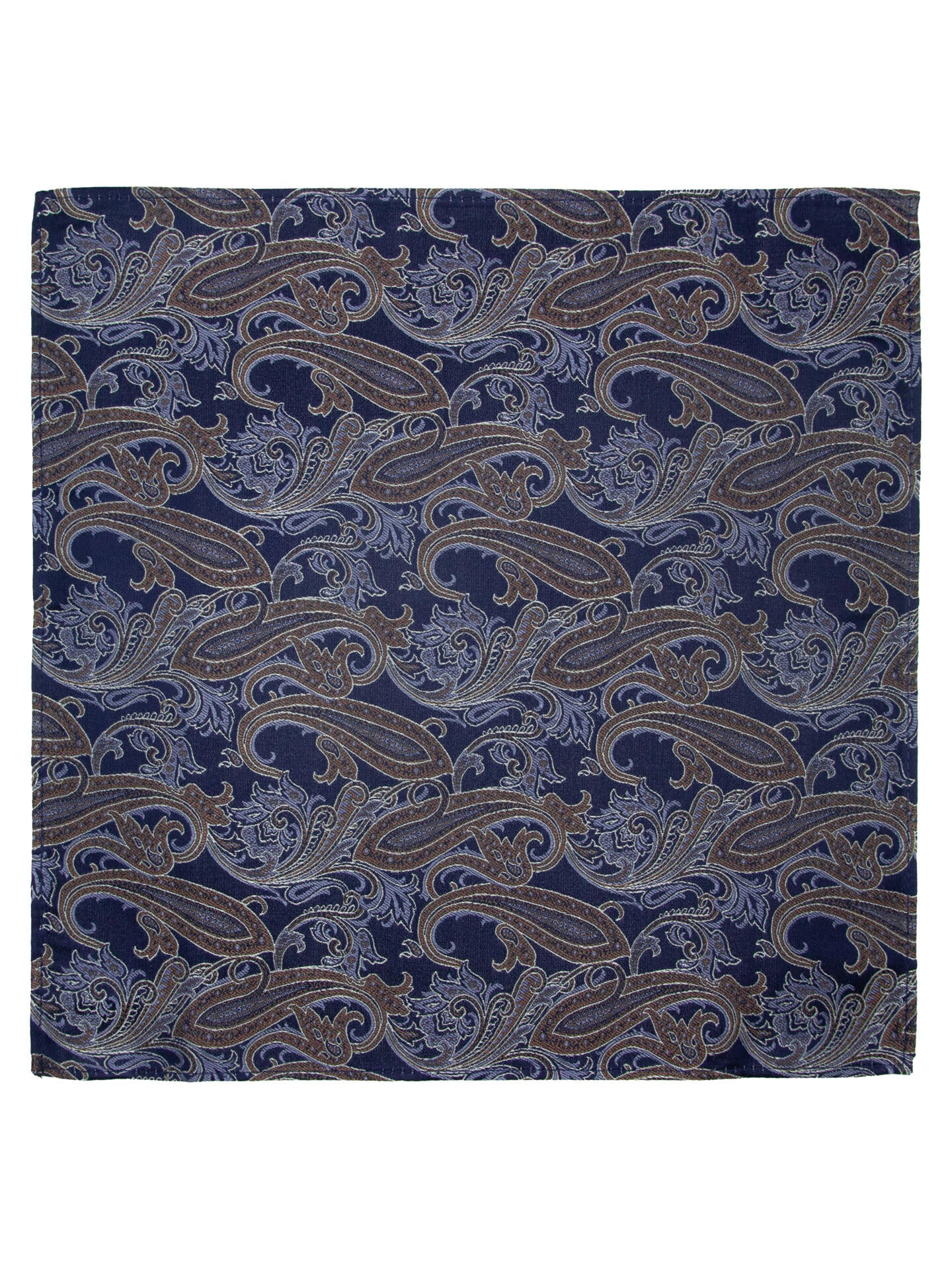 Santi silkeslips+lommetørkle Brun