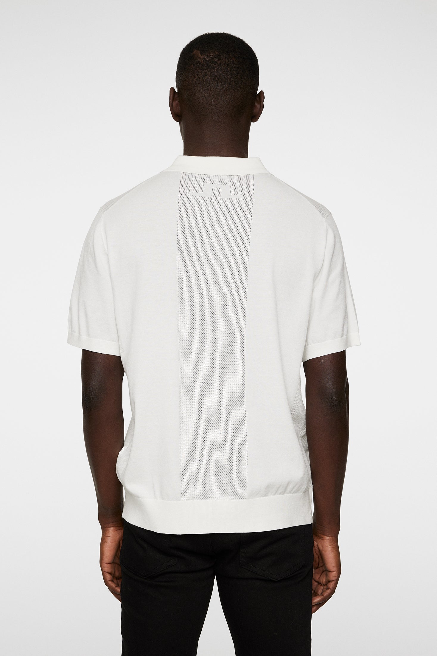 Reymond Solid Stripe Polo White