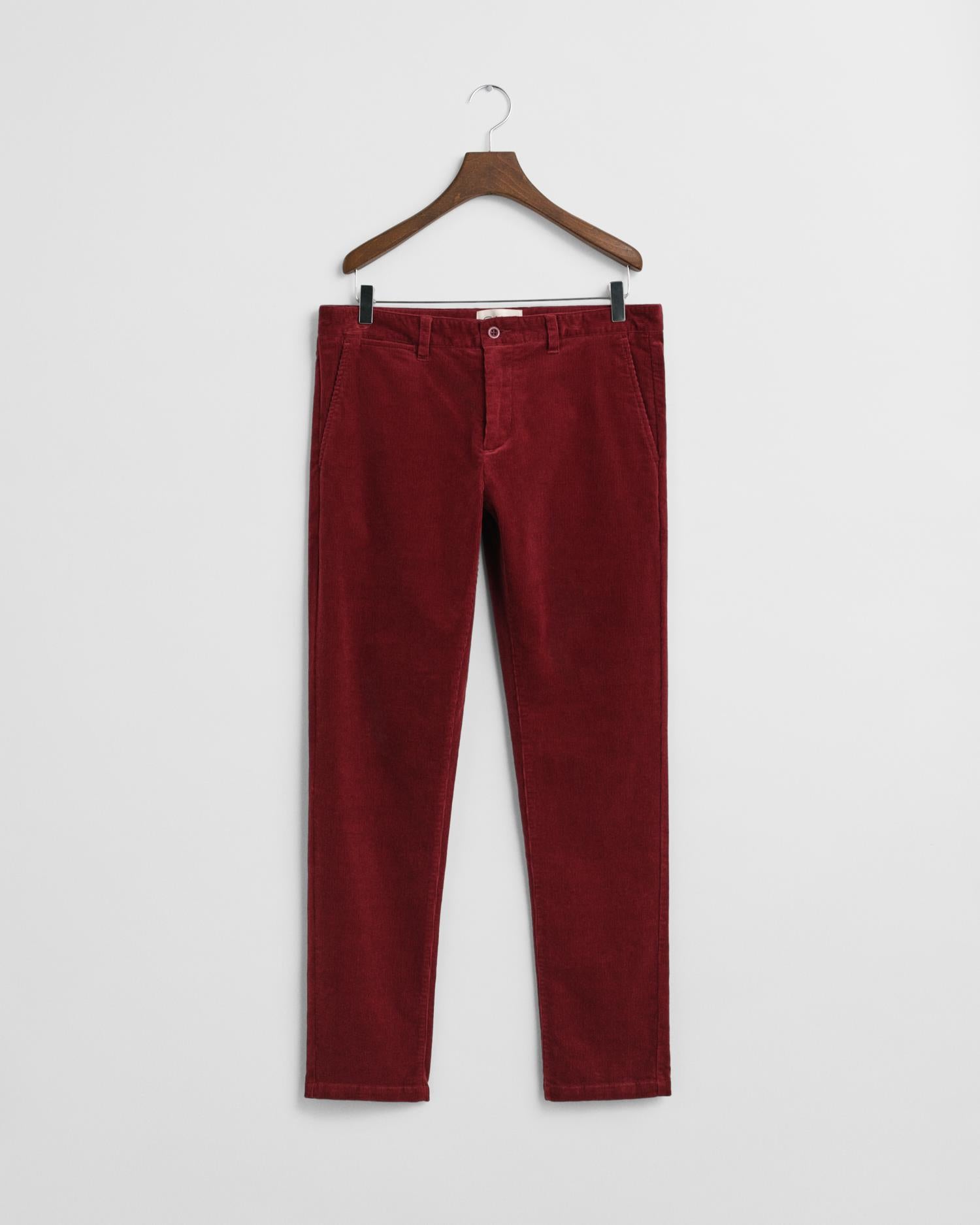 Slim Cord Chinos Plumped Red