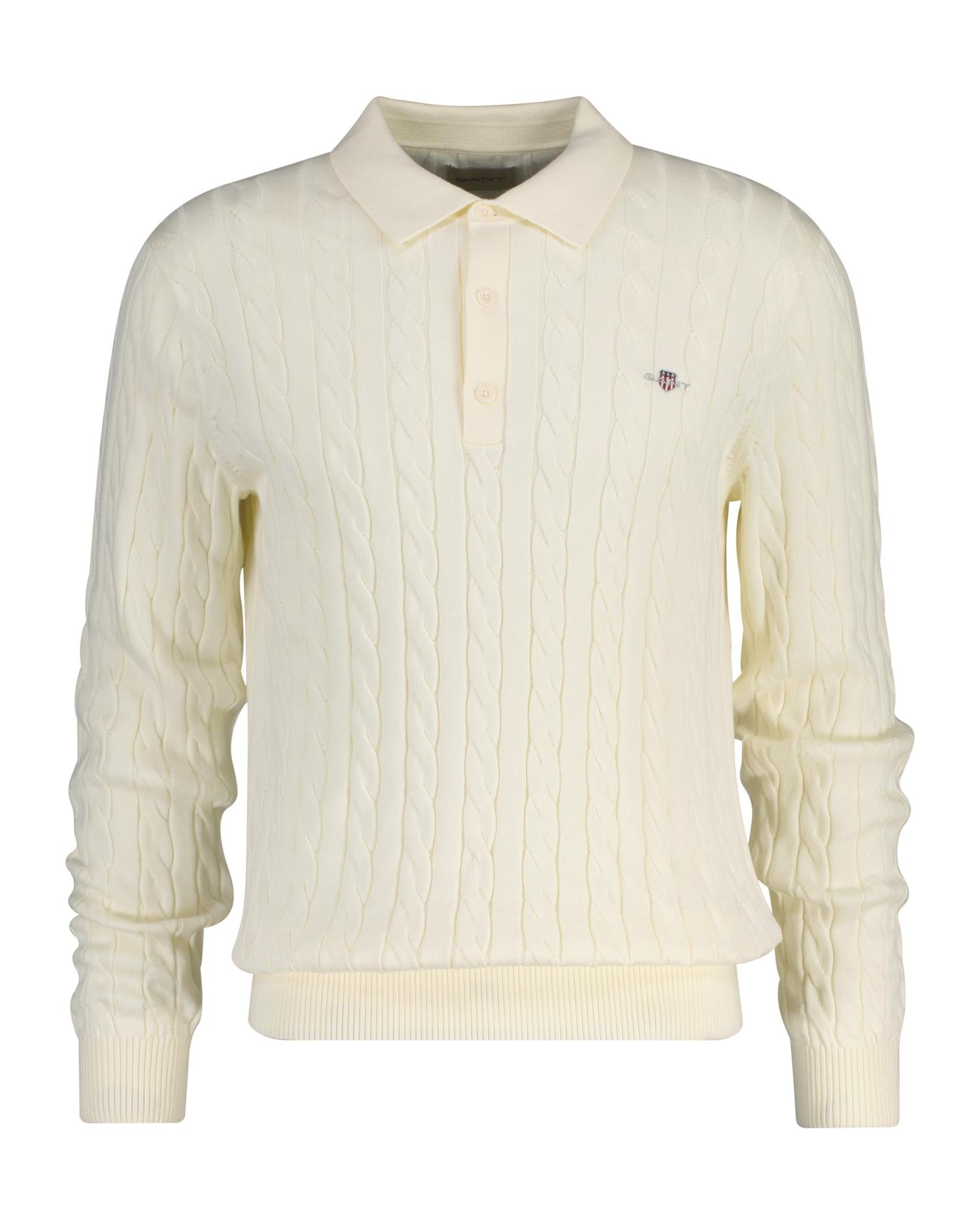 Classic Cable Knit Sweater Cream