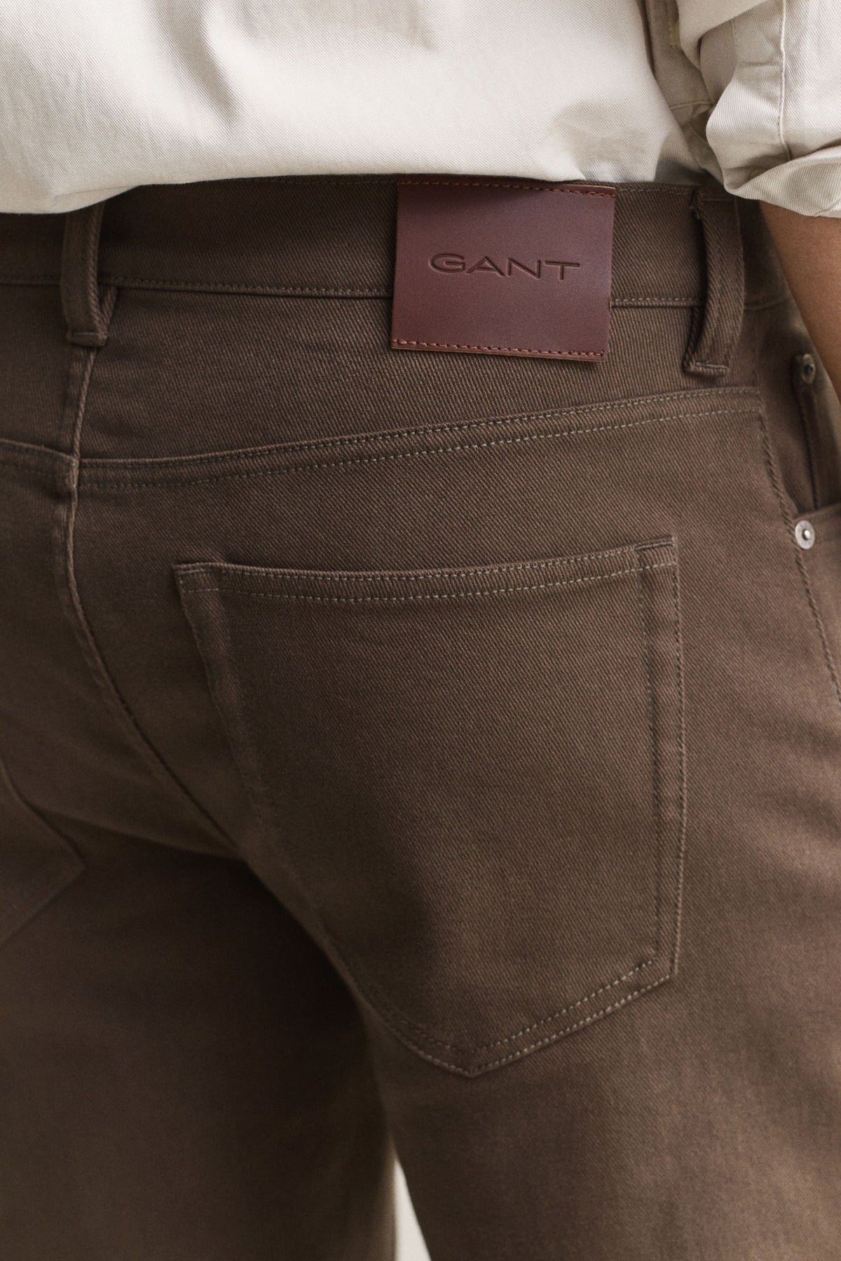 Reg Soft Twill Jeans Shadow Brown