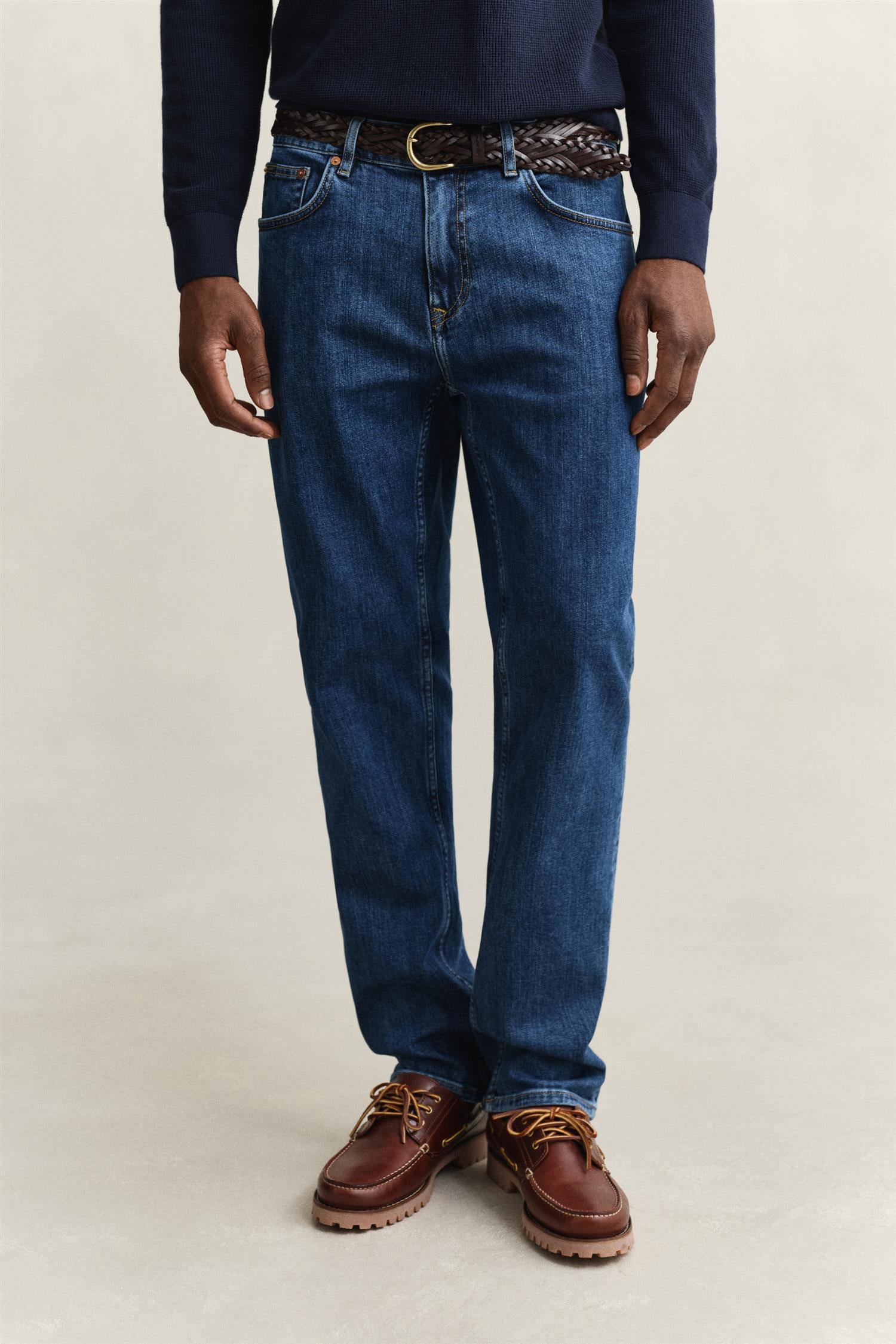 Reg Clean Wash Gant Jeans Mid Blue Vintage