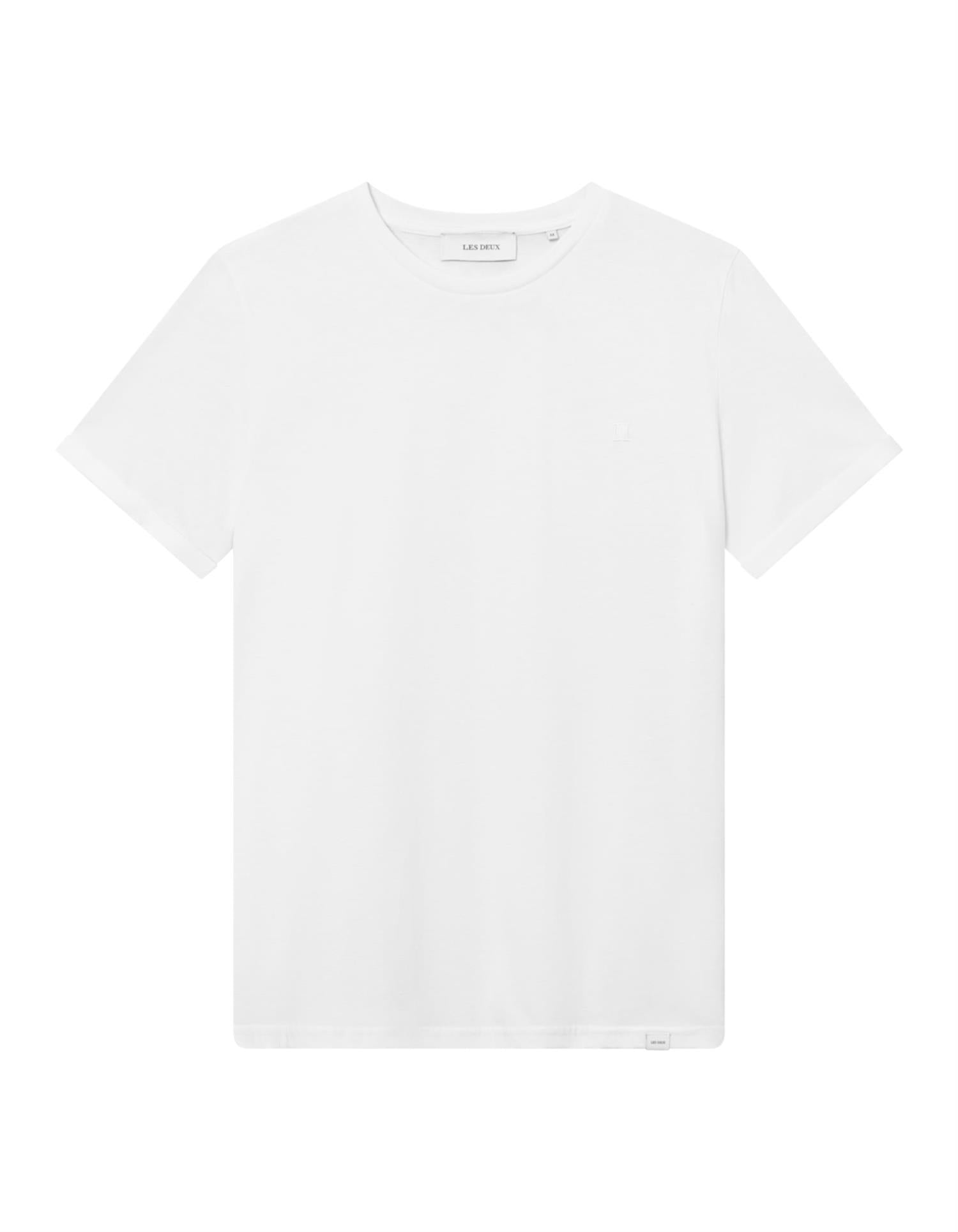 T-shirt Nørregaard w odcieniach bieli
