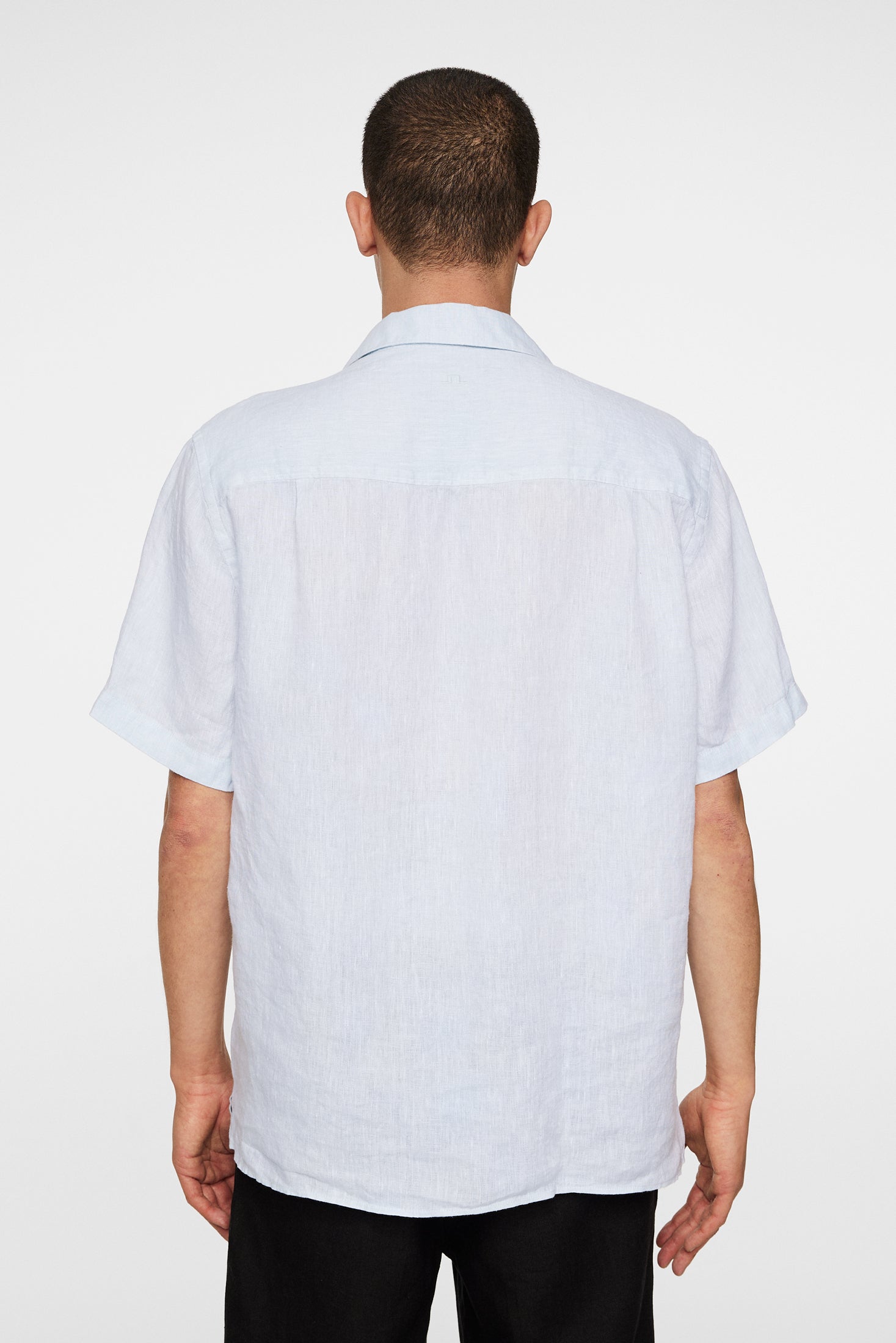 Elio Linen Melange Shirt Winter Sky