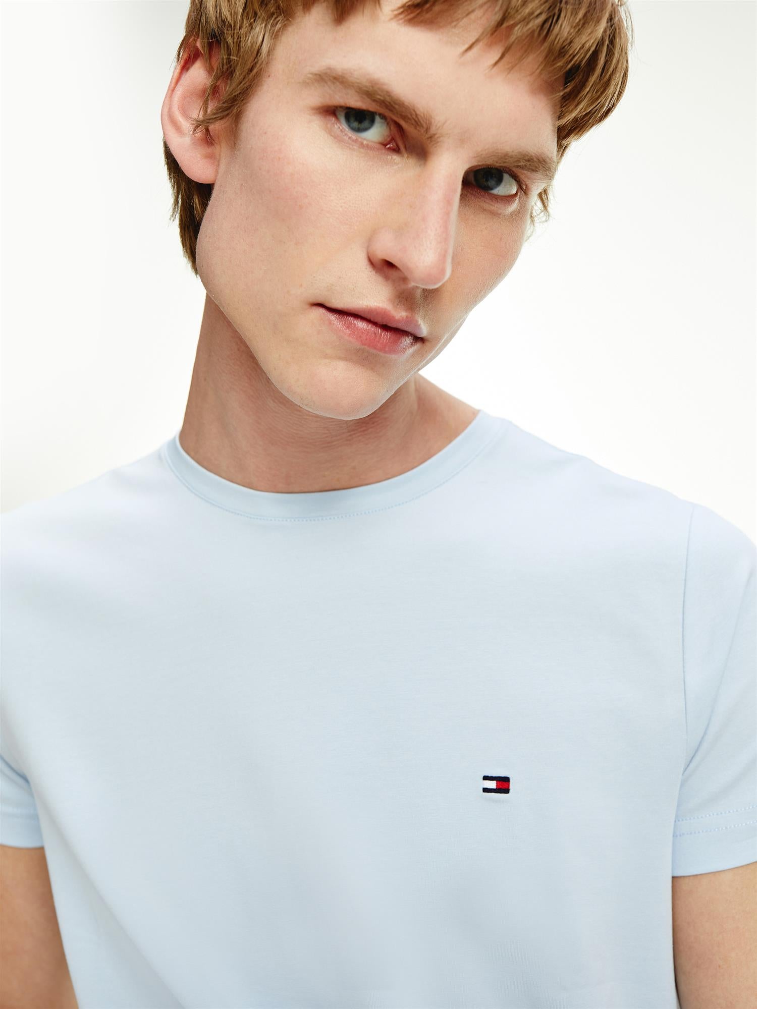 STRETCH SLIM FIT TEE Breezy Blue