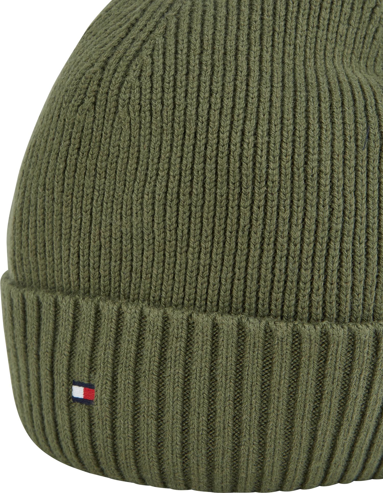 Th Flag Pima Cotton Beanie Foxhunt Green