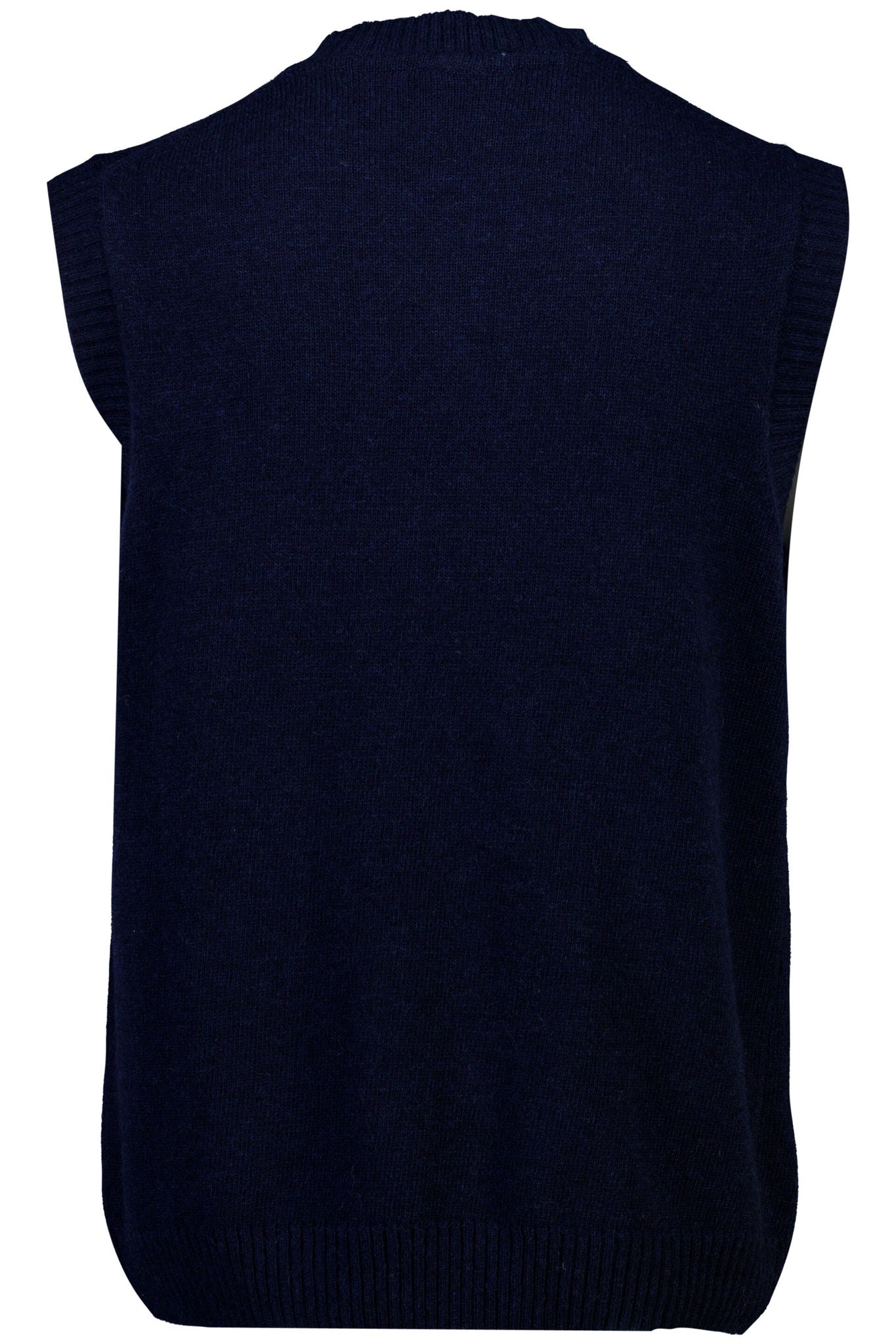 Lambswool v-neck slipover Navy