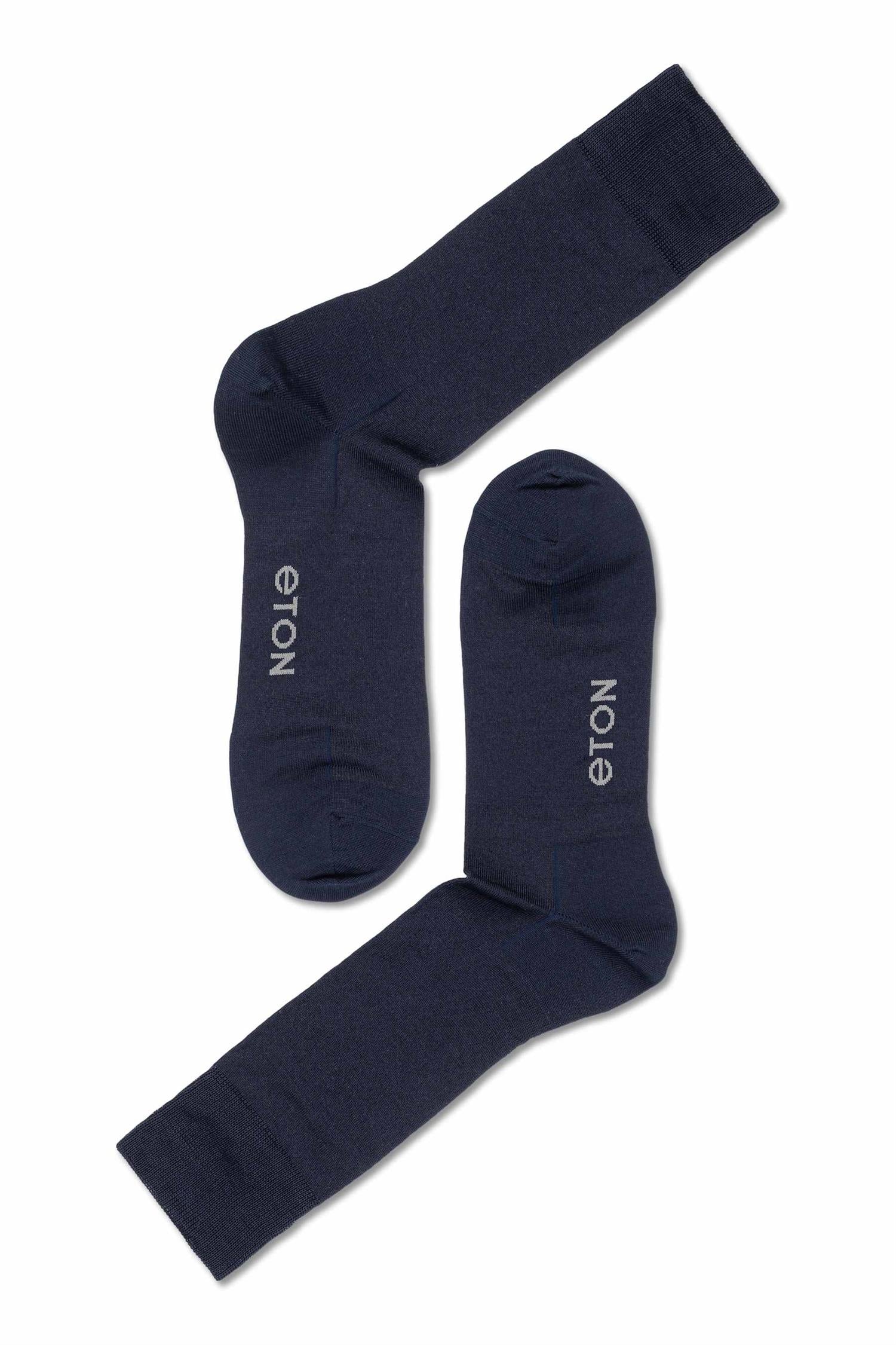 Eton Merc.Cotton Plain Dark Blue