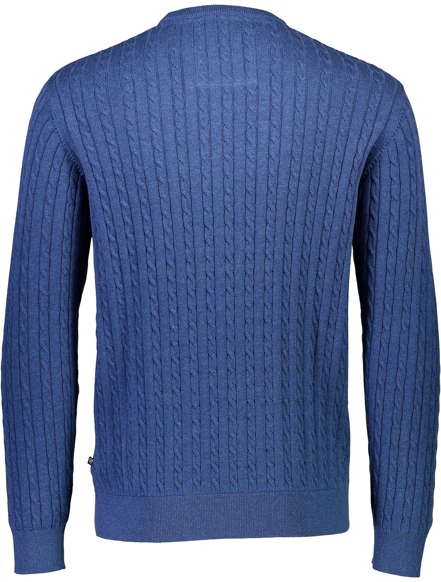 O-neck cable knit Blue Sky Mel
