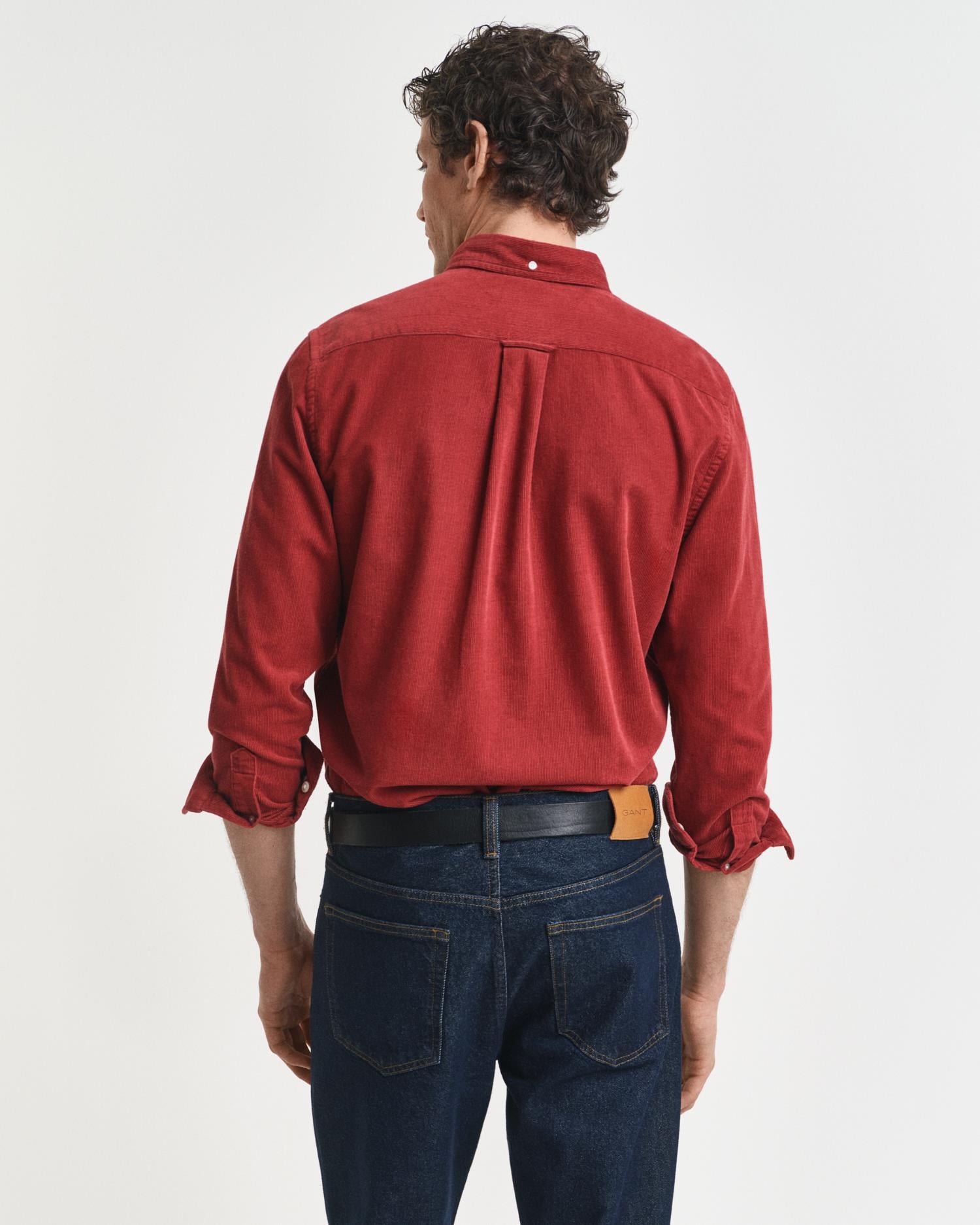 Reg Corduroy Shirt Modern Rust