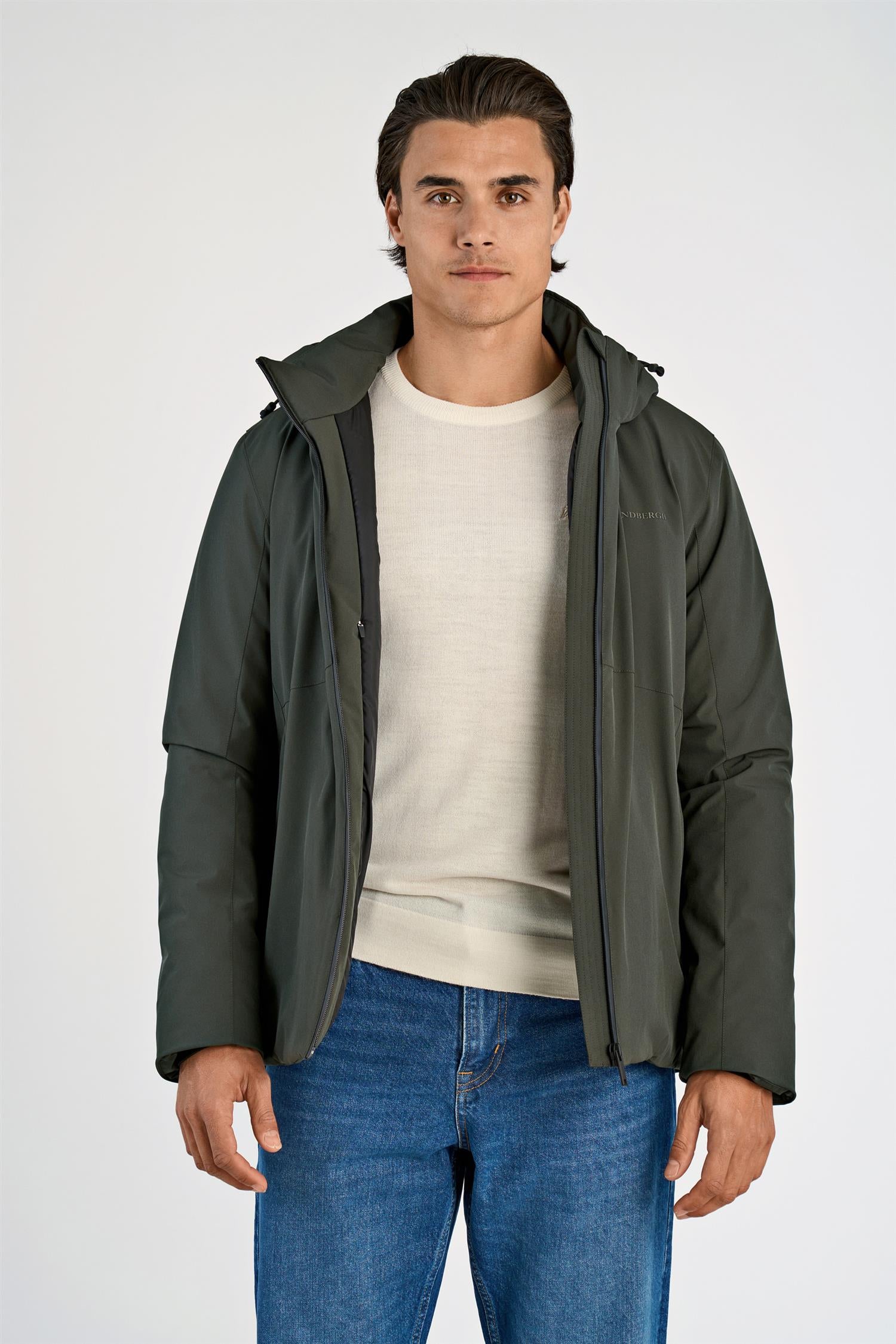 Krótka kurtka parka Deep Army