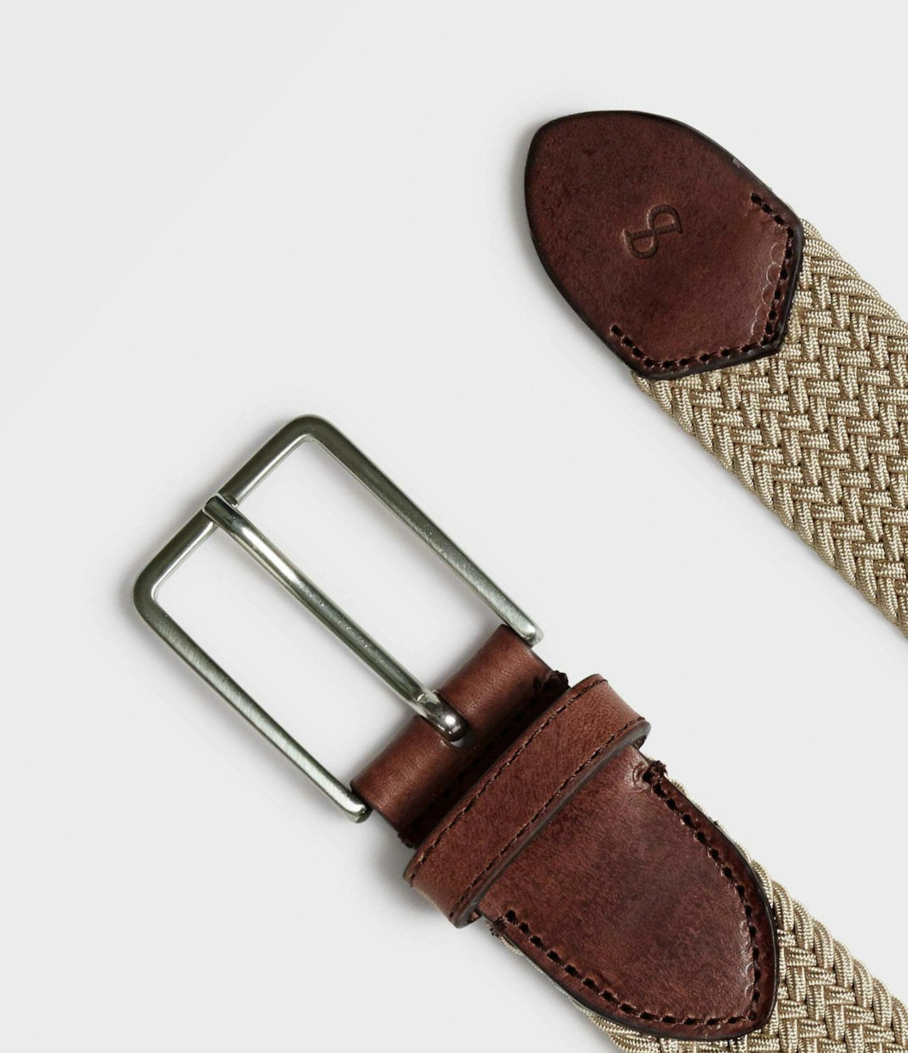 Marstrand strikkbelte beige Beige