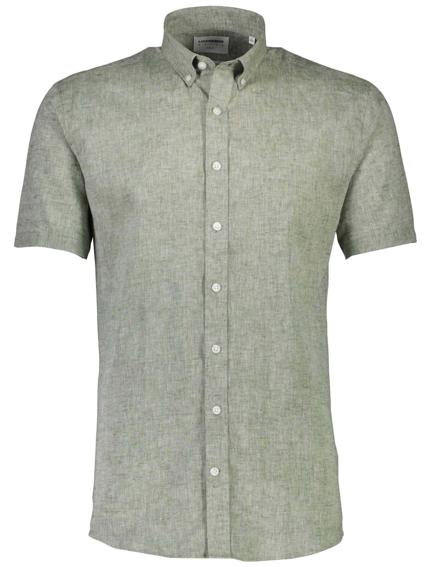 Linen/cotton shirt S/S Army