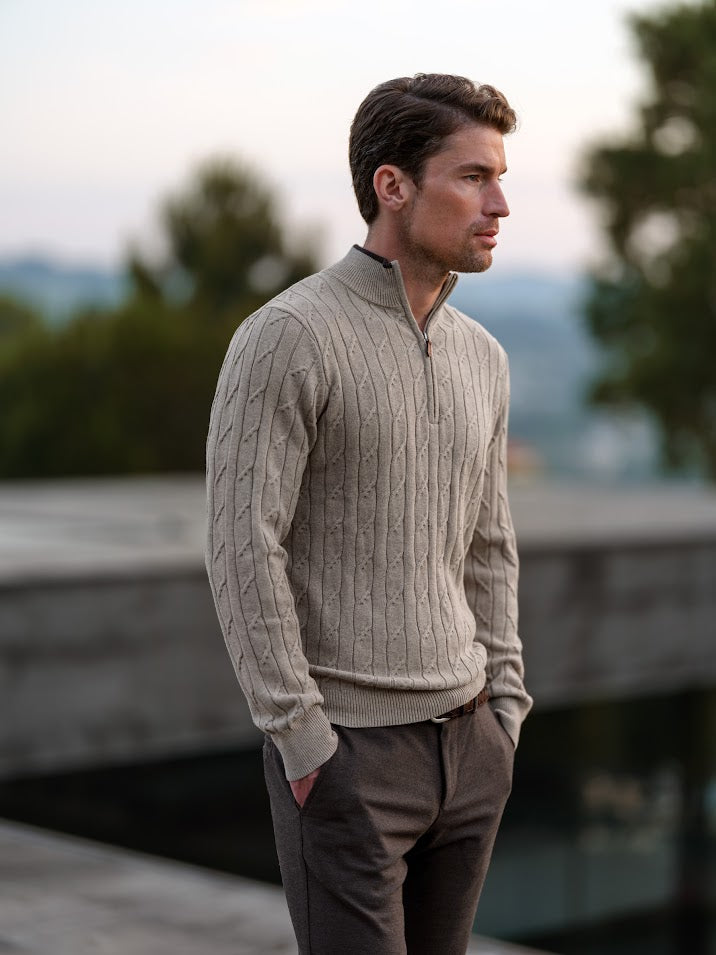 Sivert Zip Light Grey