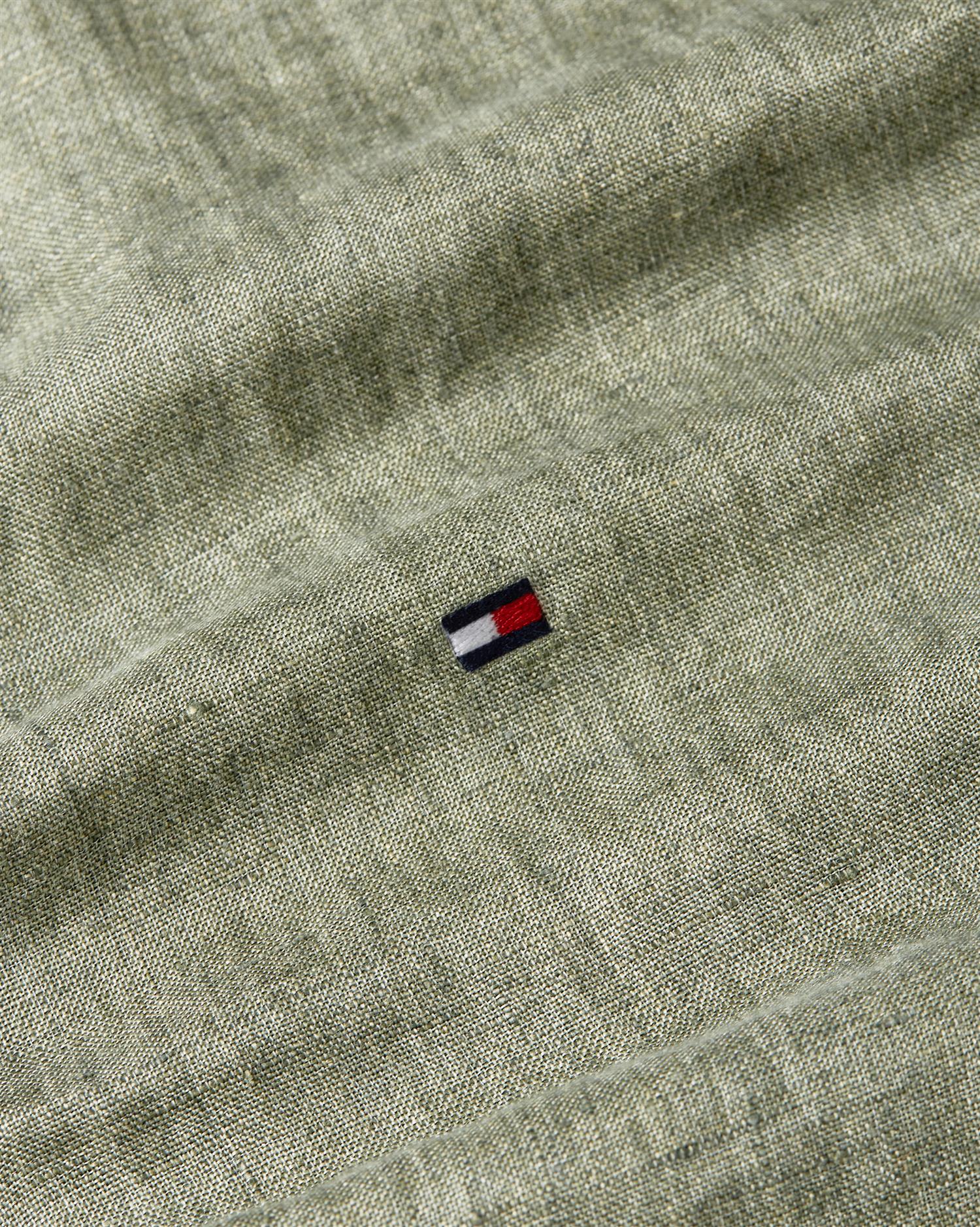 PIGMENT DYED LINEN RF SHIRT S/S Battle Green