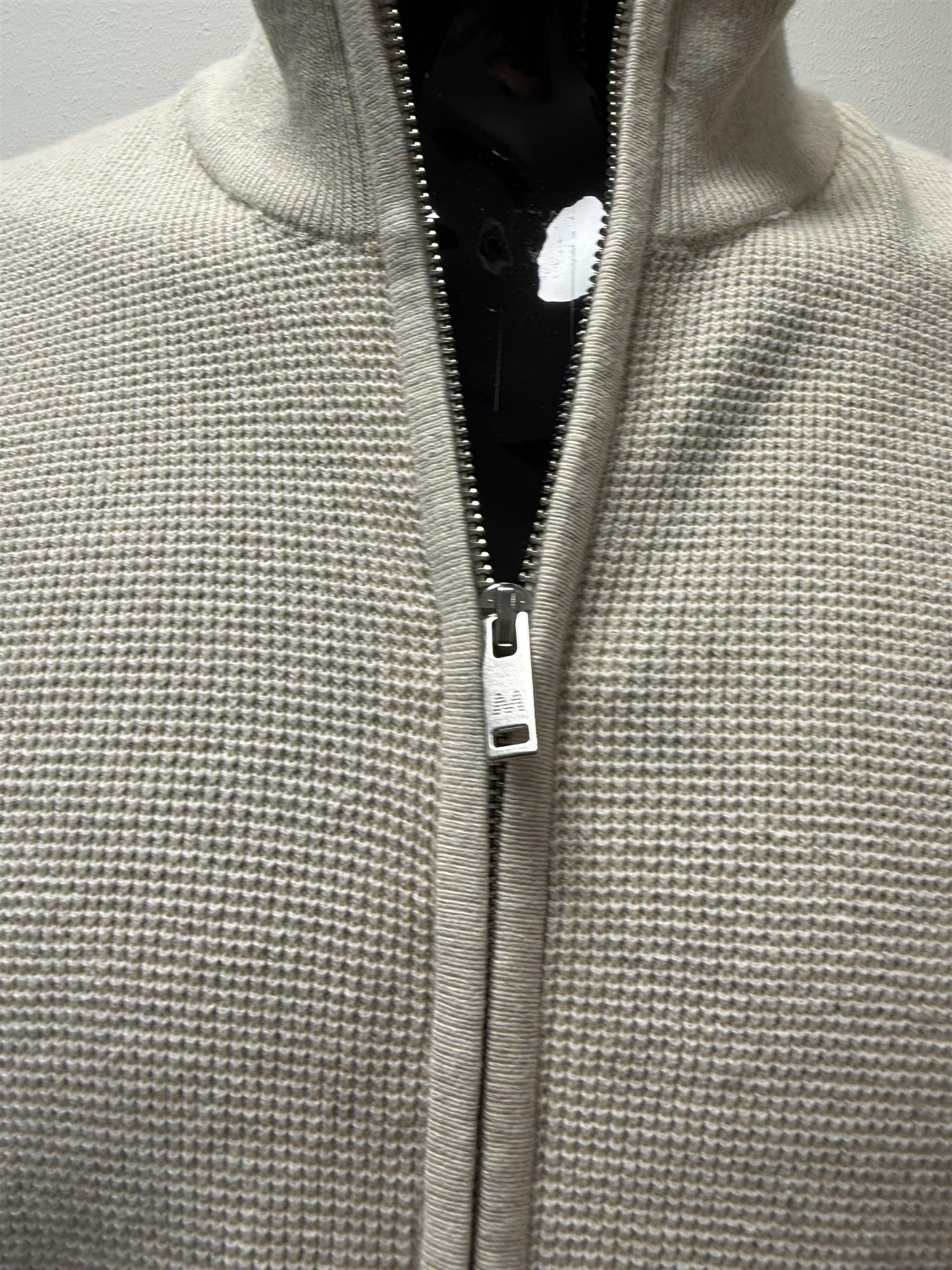 malagoon cardigan 30207778.oyster gray melange 3XL