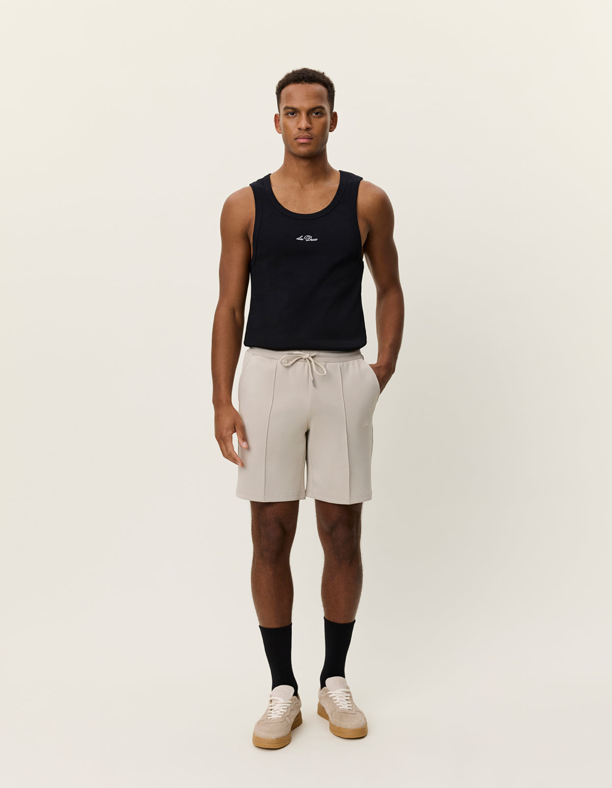 Ballier crew track shorts Light Sand