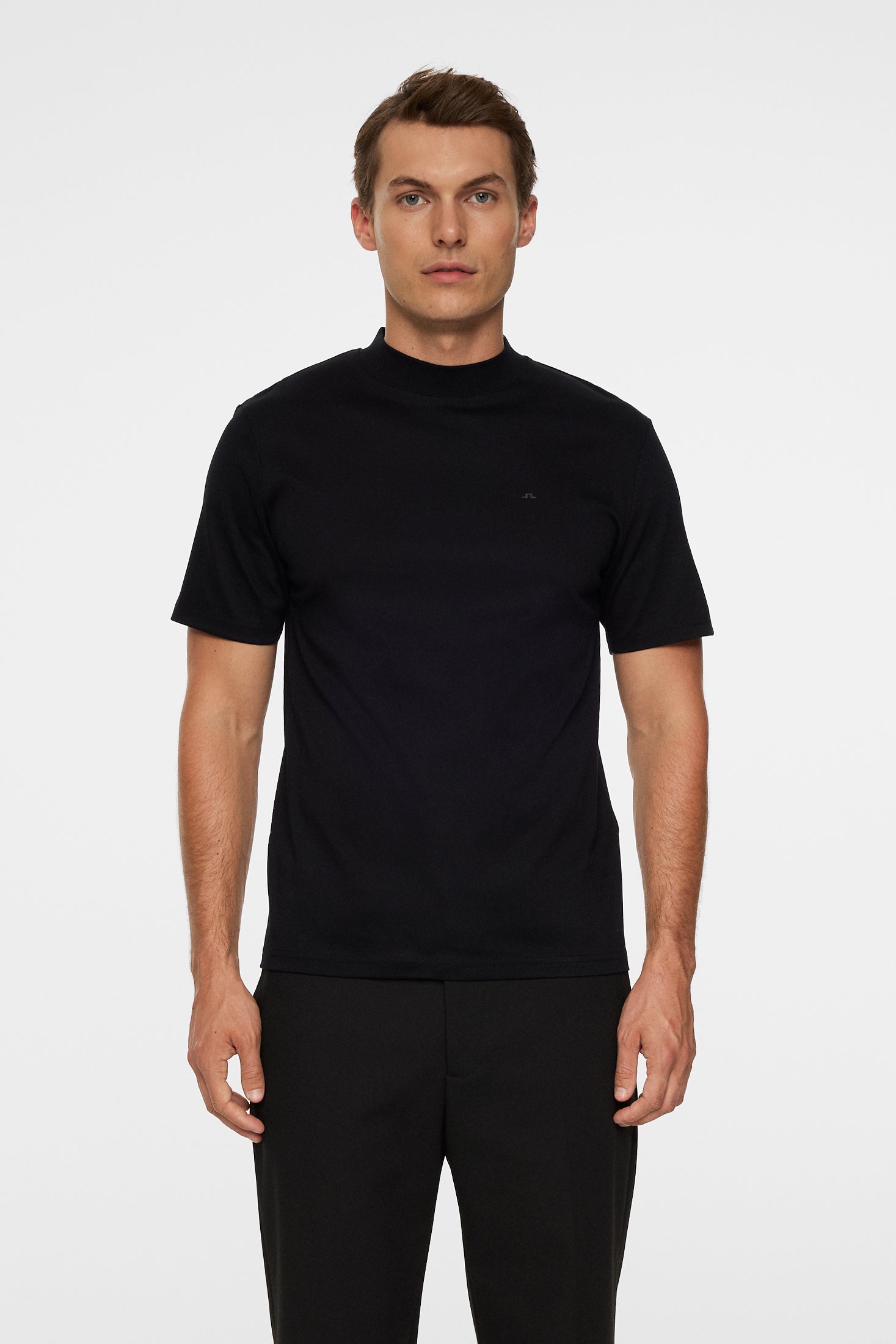 Ace Mock Neck T-Shirt Black