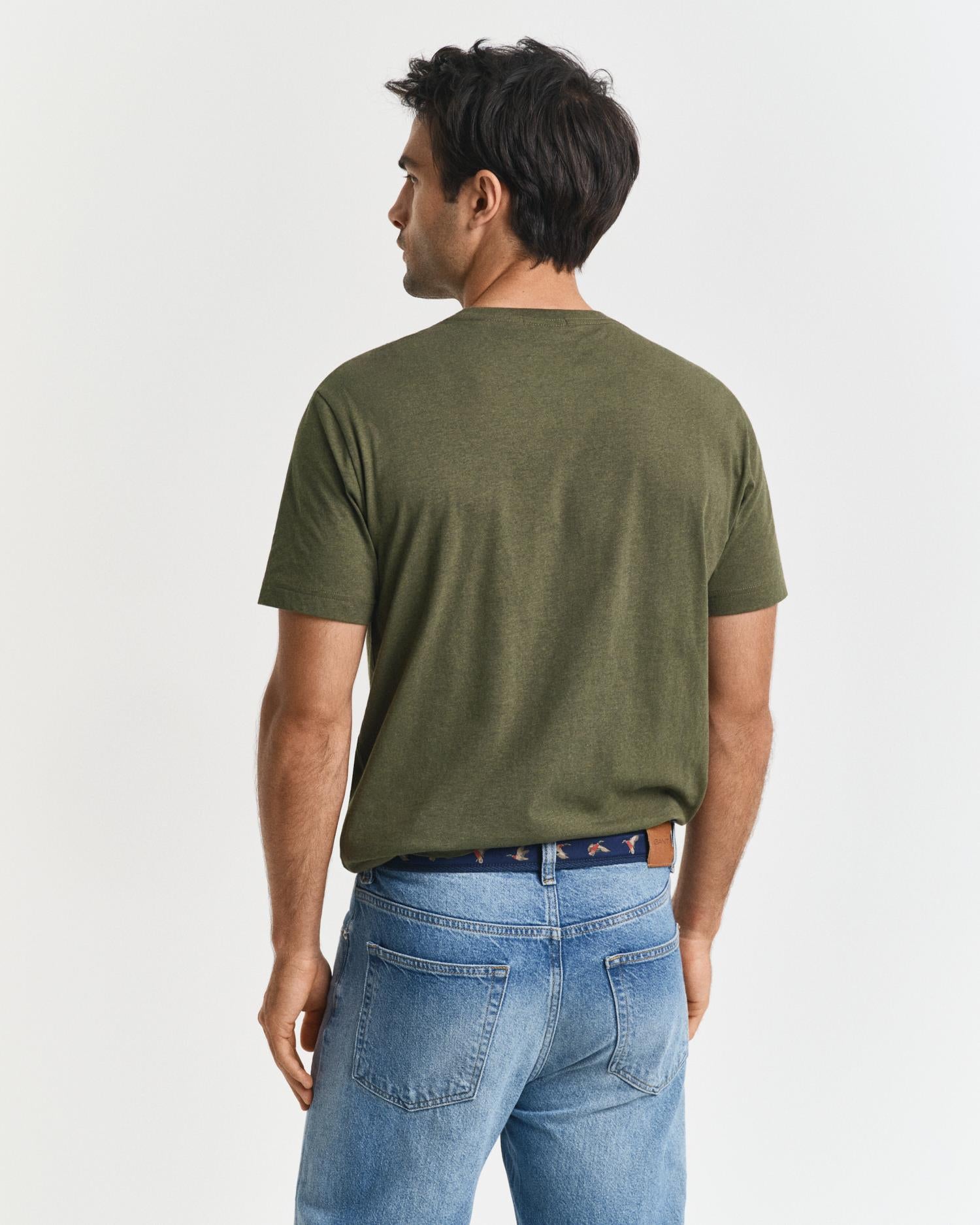 Reg Shield Ss T-Shirt Khaki Green Mel