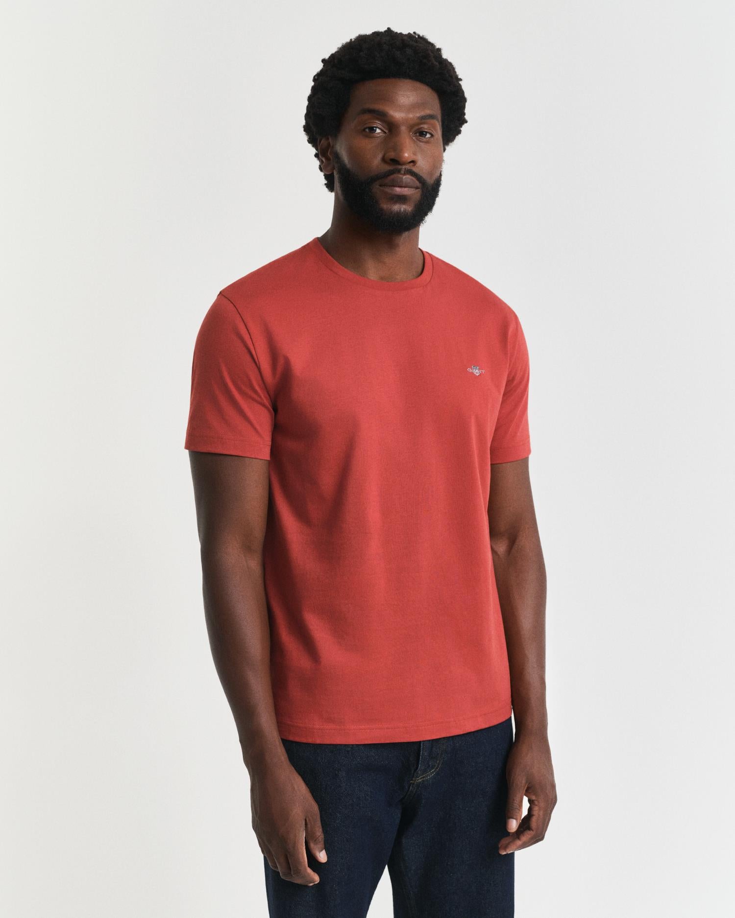 Reg Shield Ss T-Shirt Modern Rust