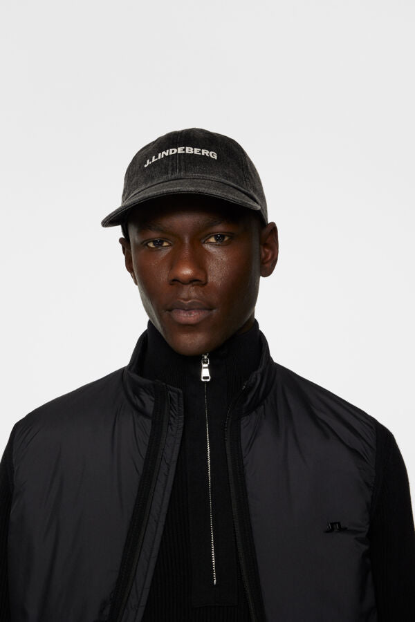 Pitstop Washed Cotton Cap Black