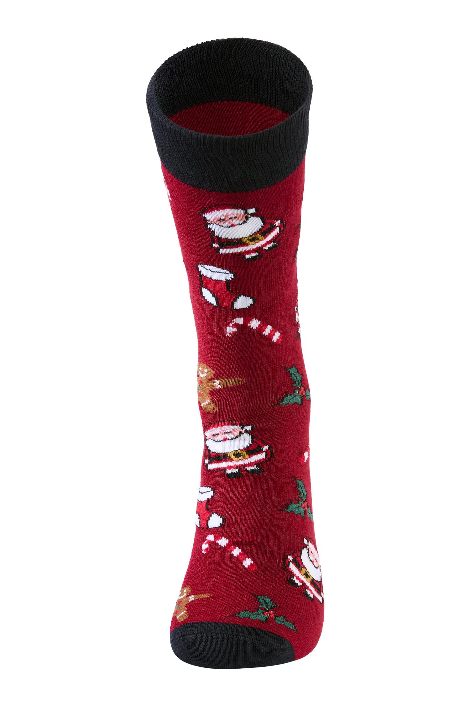 Christmas bamboo sock Red