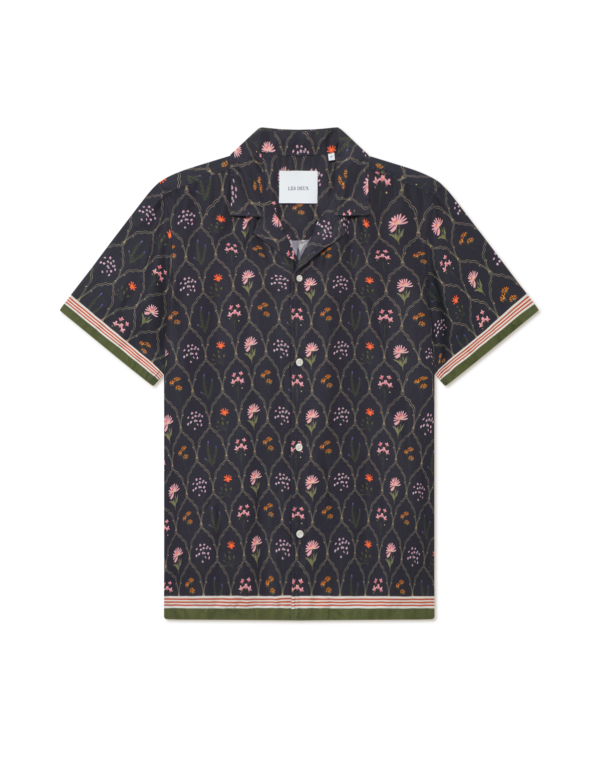 Lukas AOP Wild Flowers SS Shirt Dark Navy