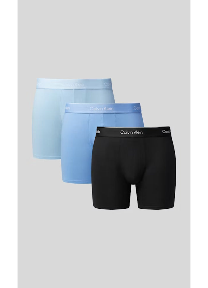 BOXER BRIEF 3PK Black, Glacier, Blue Bell W/ Dtm Wb