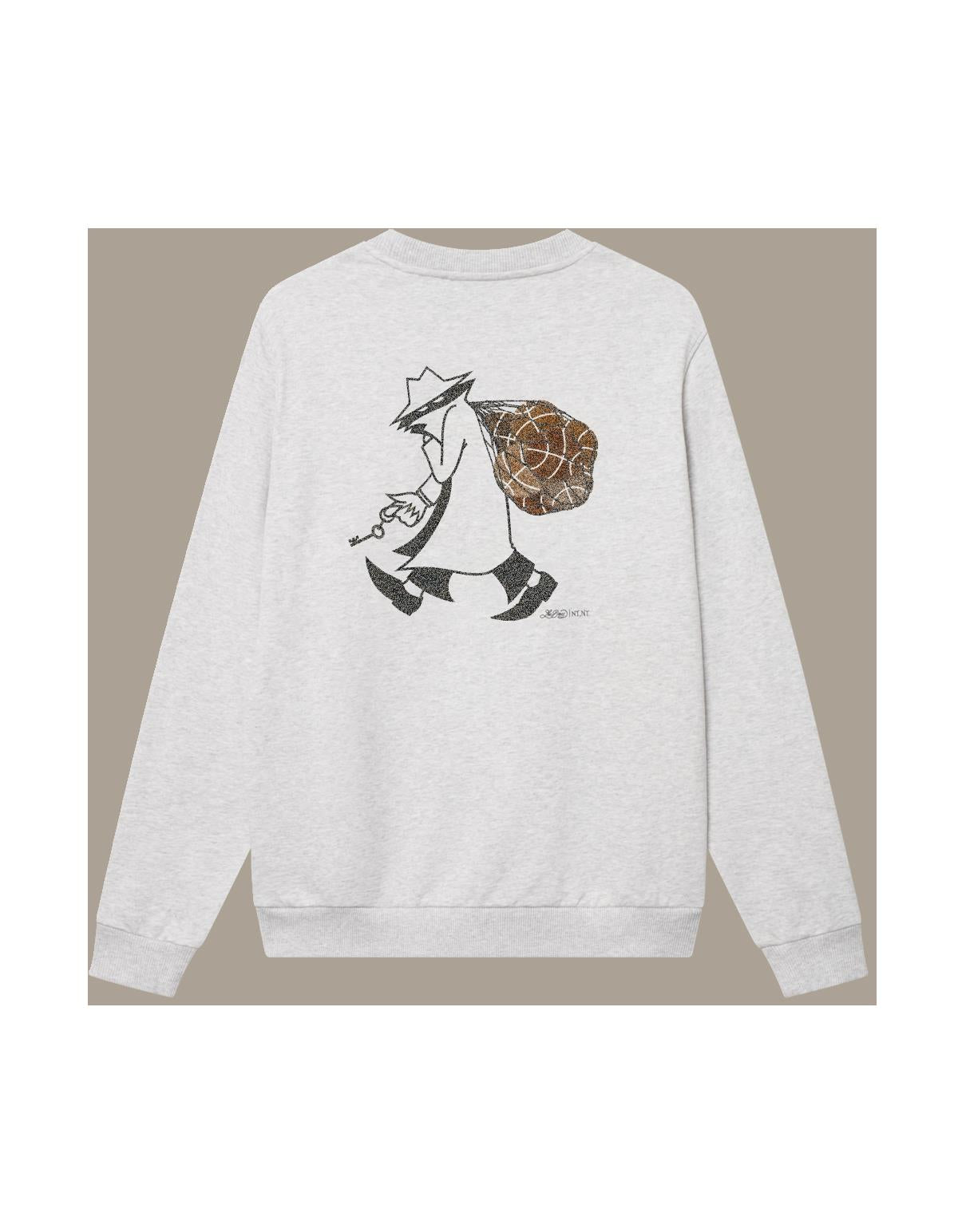 Brandon Sweatshirt Snow Melange