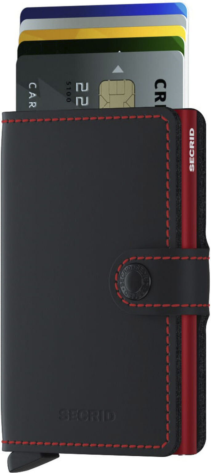 Secrid Miniwallet Matte Black & Red