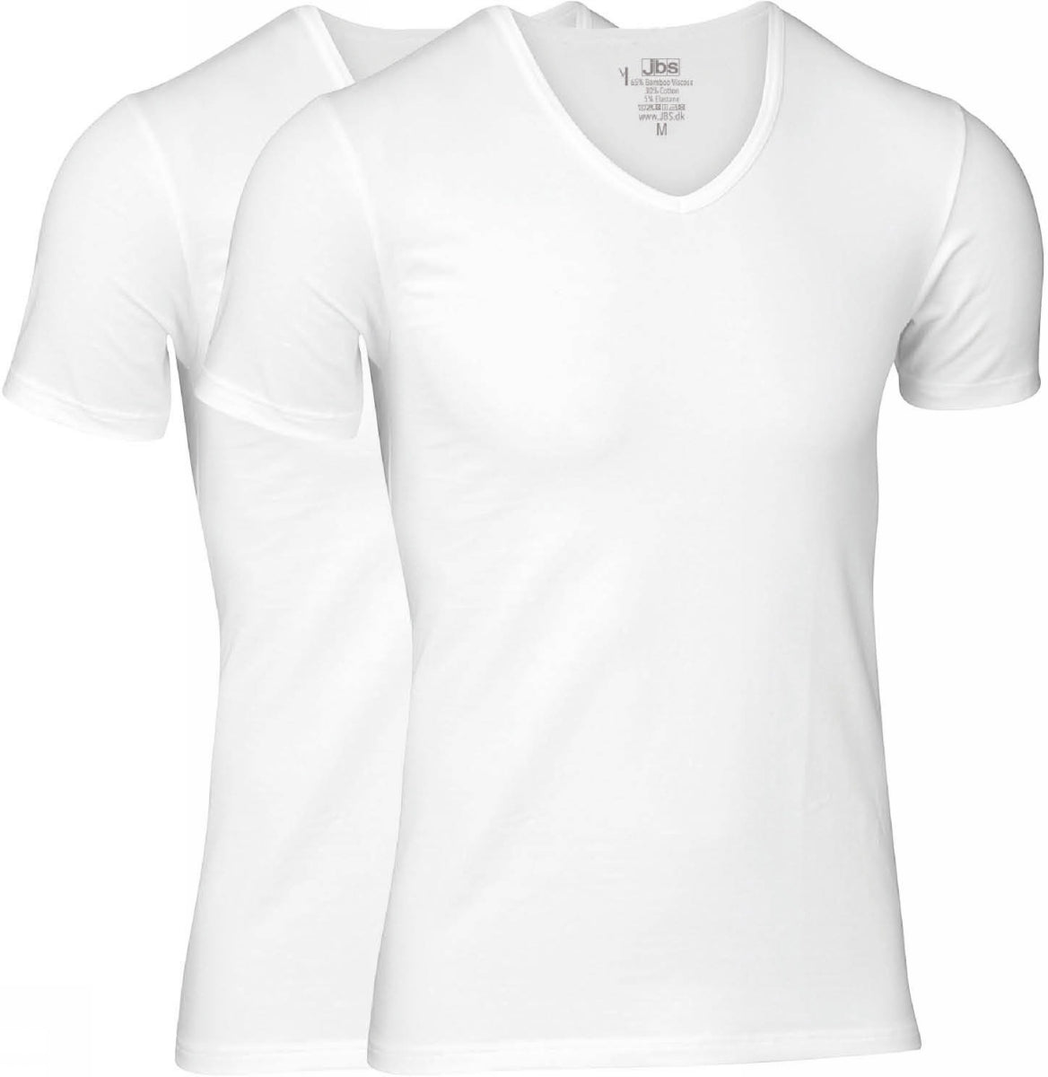 Jbs 2-Pack V-Neck Bamboo White