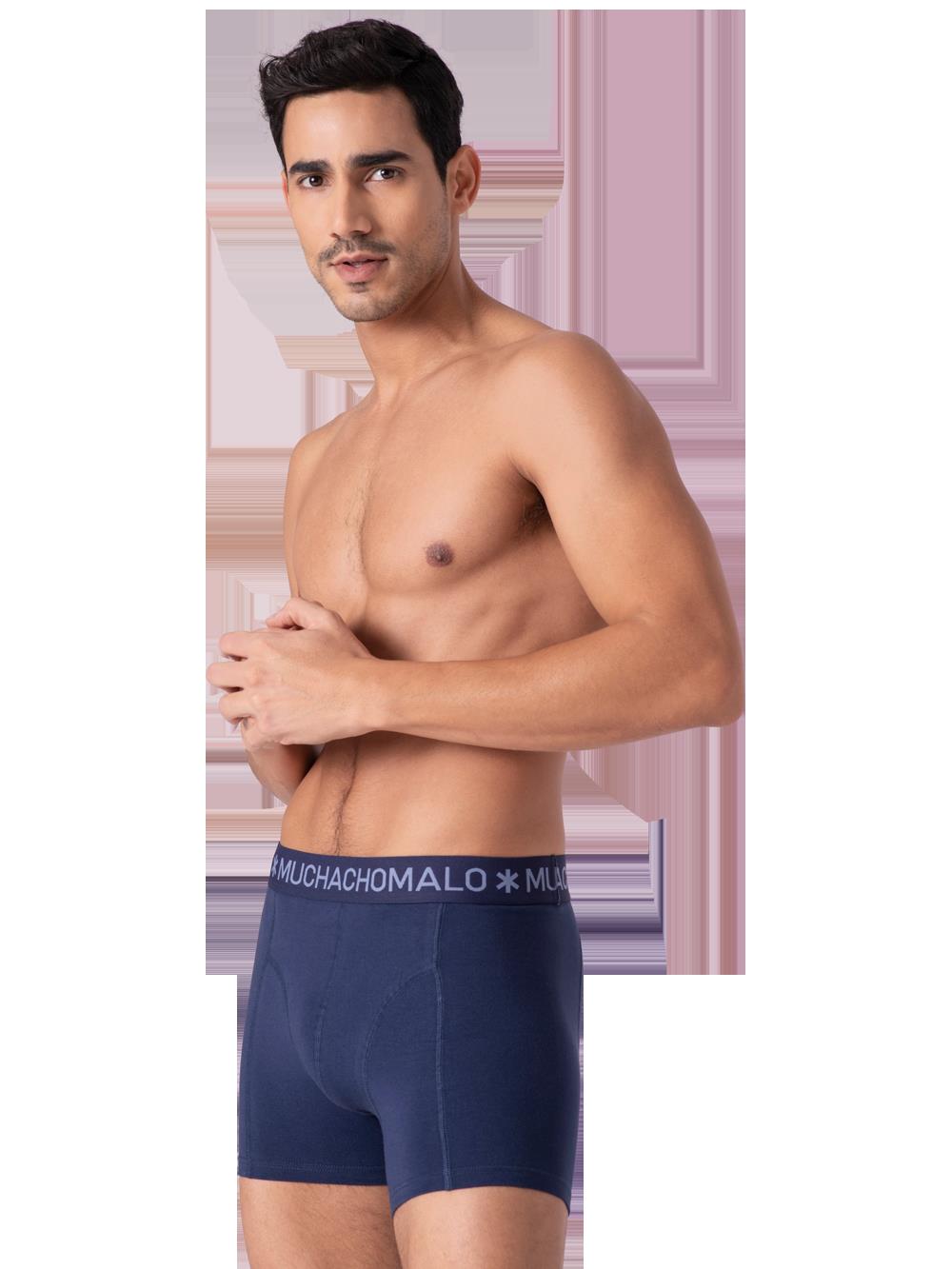 1010 Solid boxer 2pk 668 Navy/Grey