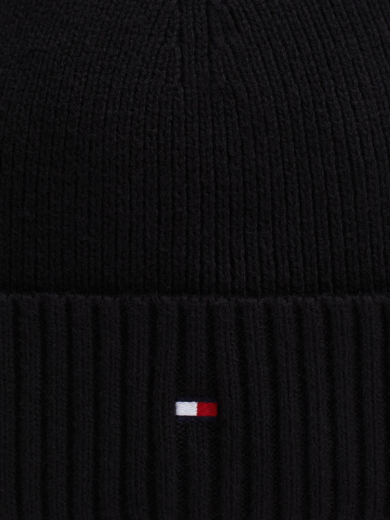 Th Flag Pima Cotton Beanie Black