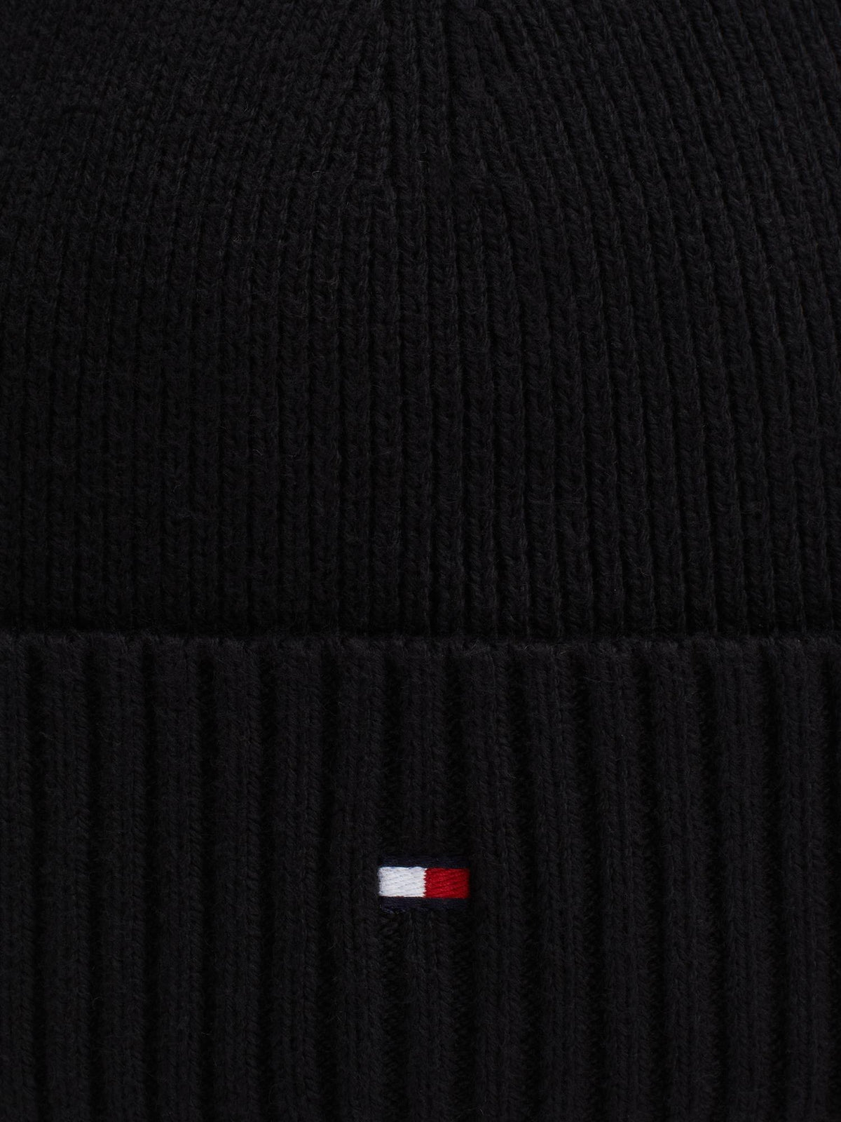 Th Flag Pima Cotton Beanie Black