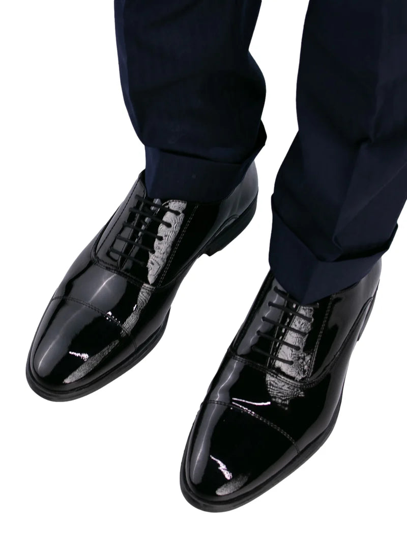 Smokingsko Bergamo Black Patent-Lakk