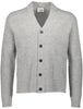 Lambswool button cardigan Lysegrå