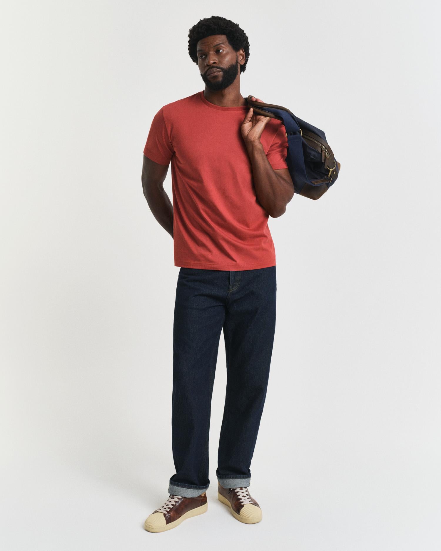Reg Shield Ss T-Shirt Modern Rust