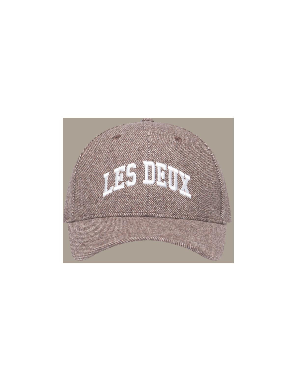 Les Deux Wool Baseball Cap Mountain Grey Melange