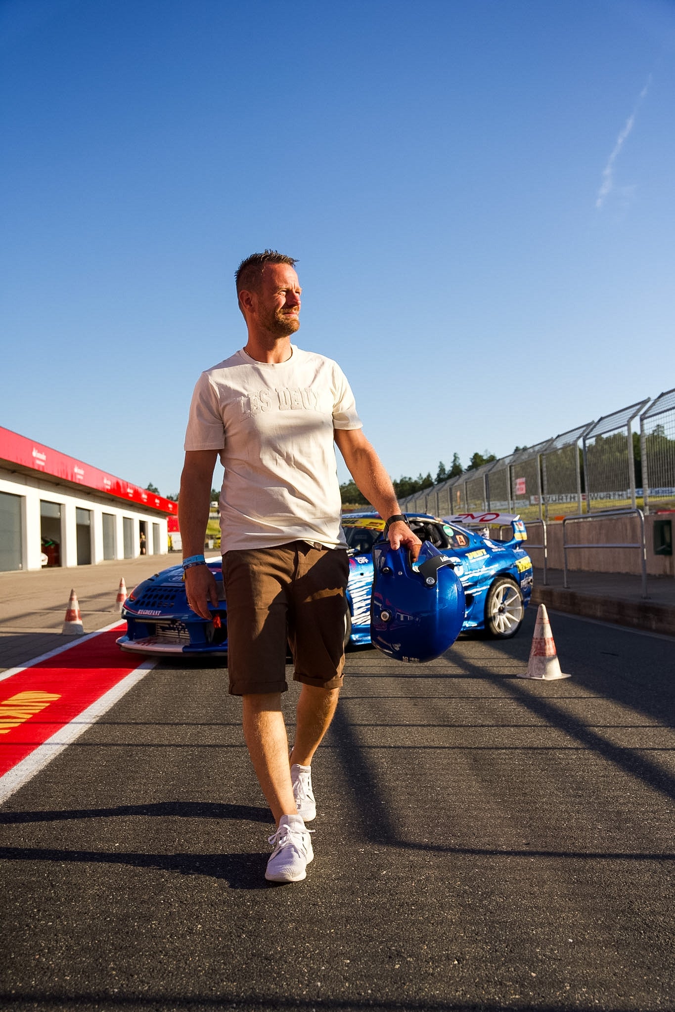 Linen/cotton shirt S/S White