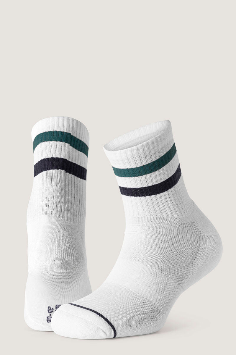3pk Tom Tech Quarter Stripe Red/White/Stripe Green