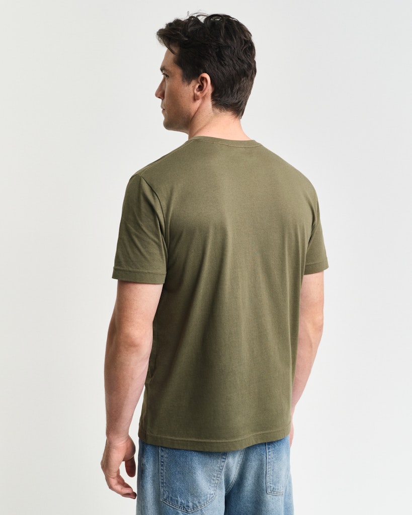 Gant reg Shield SS T - Shirt Juniper Green